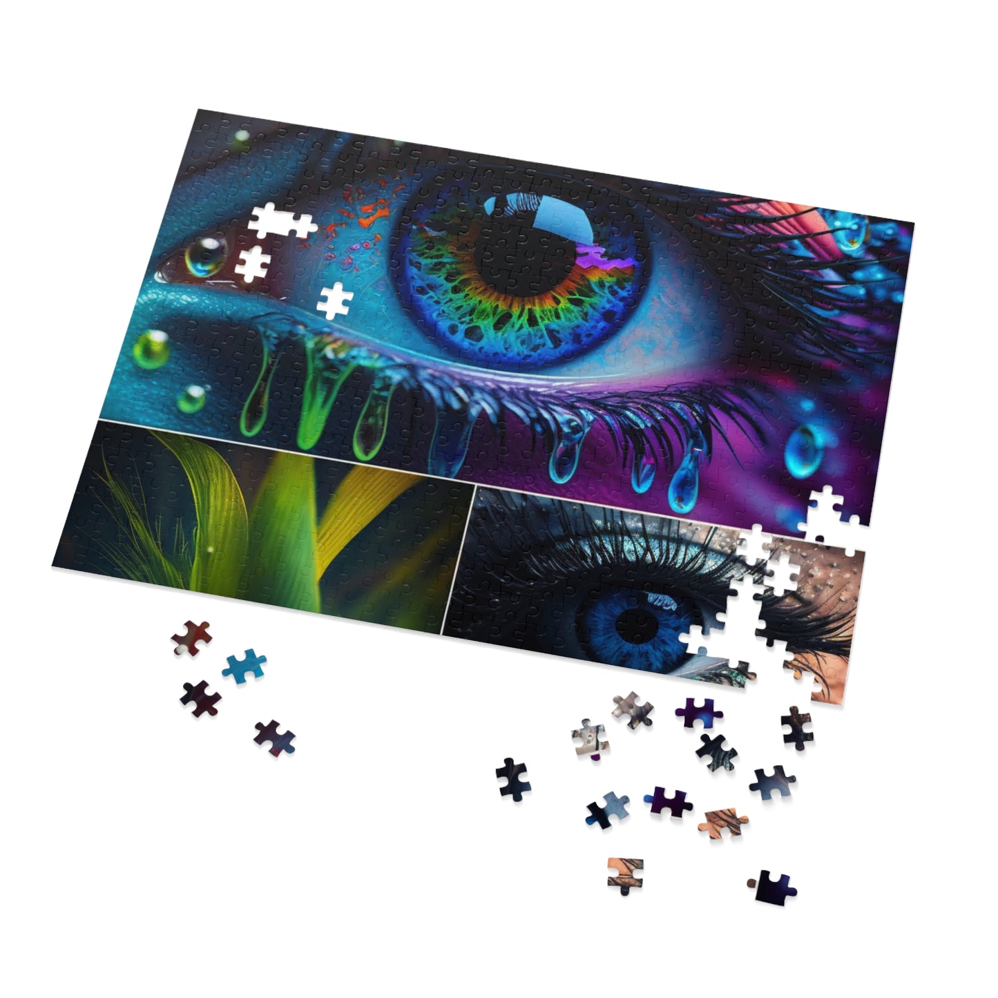 Jigsaw Puzzle (30, 110, 252, 500,1000-Piece) Macro Eye Photo 2
