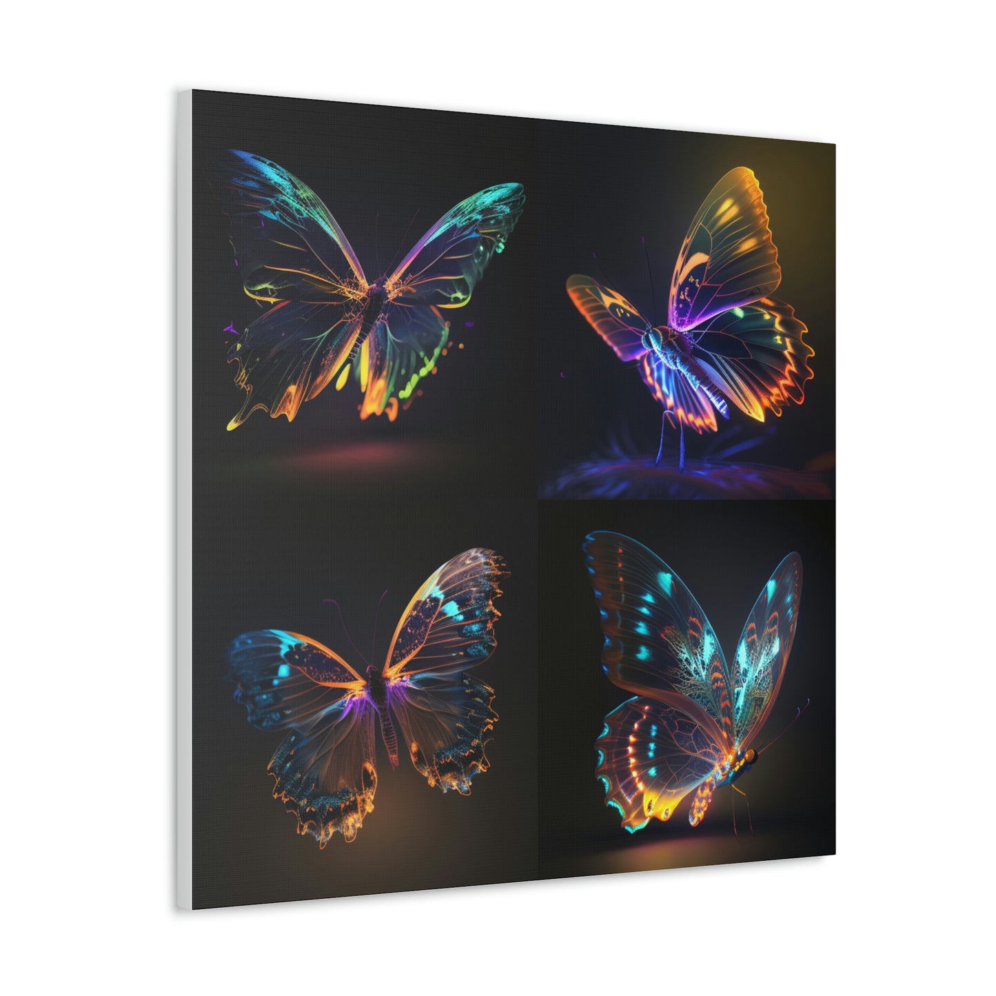 butterfly neon glow