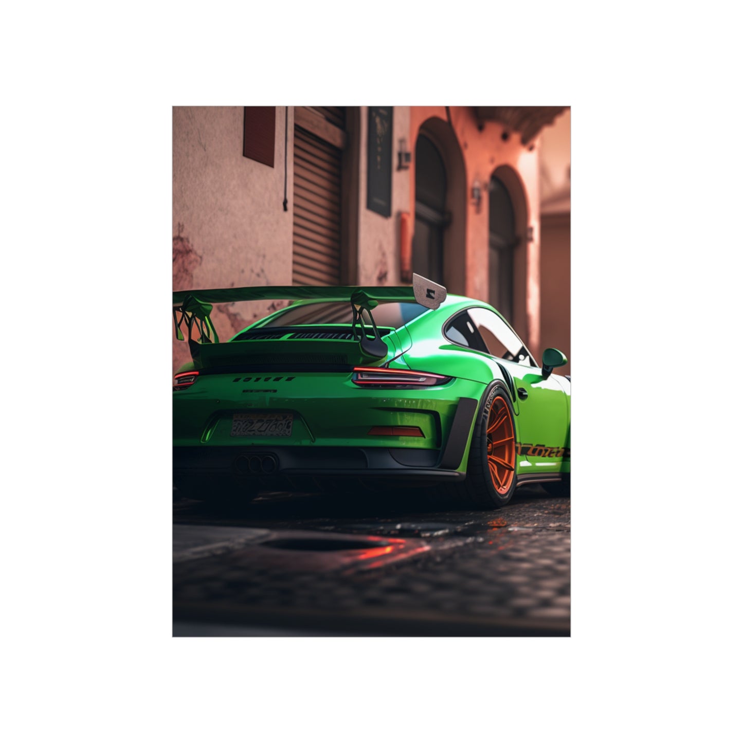 Premium Matte Vertical Posters porsche 911 gt3 1