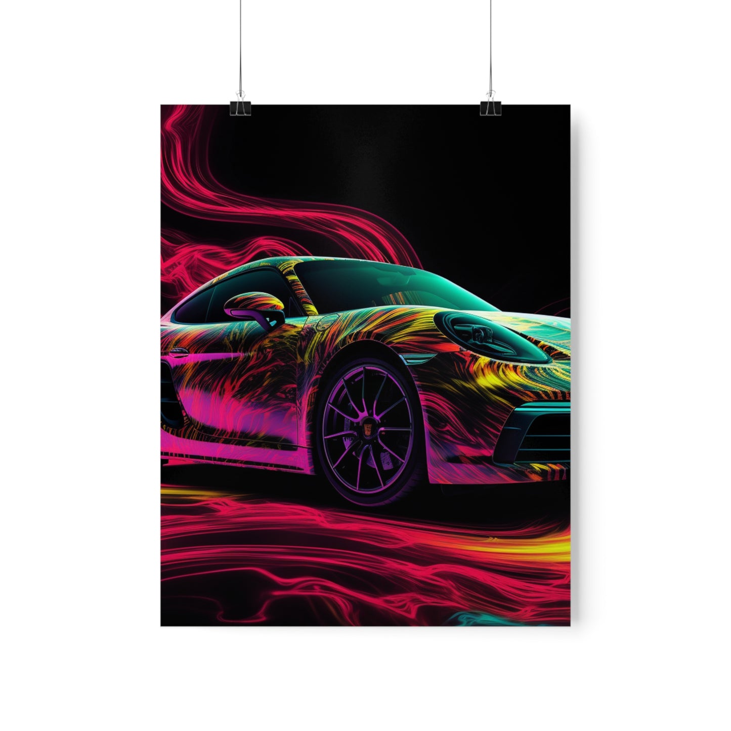 Premium Matte Vertical Posters Porsche Flair 1