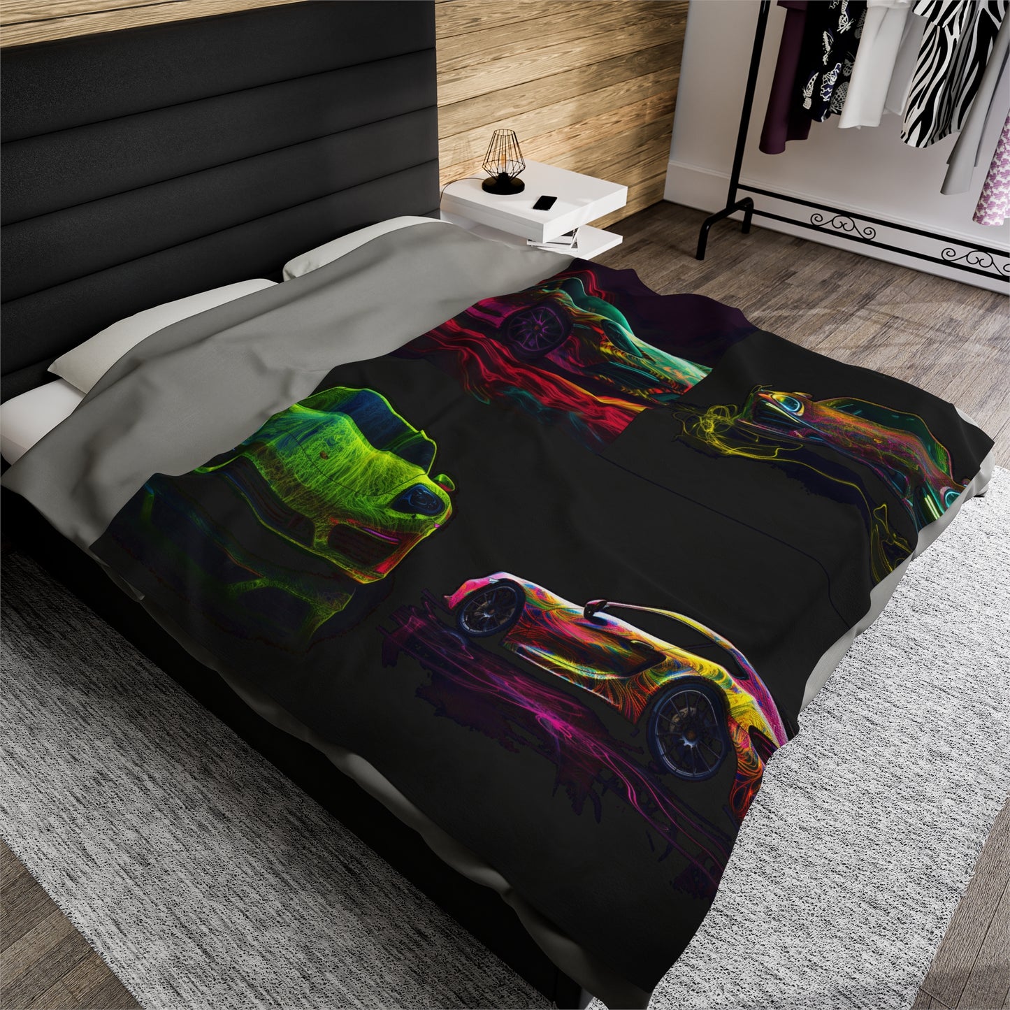 Velveteen Plush Blanket Porsche Flair 5