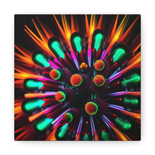 Canvas Gallery Wraps Neon Macro 1