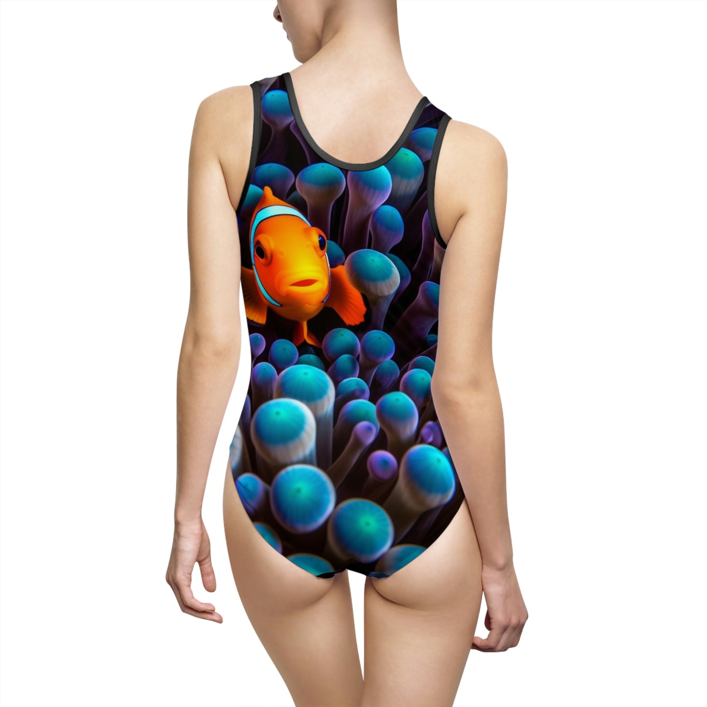 Women's Classic One-Piece Swimsuit (AOP) Clown Fish 1