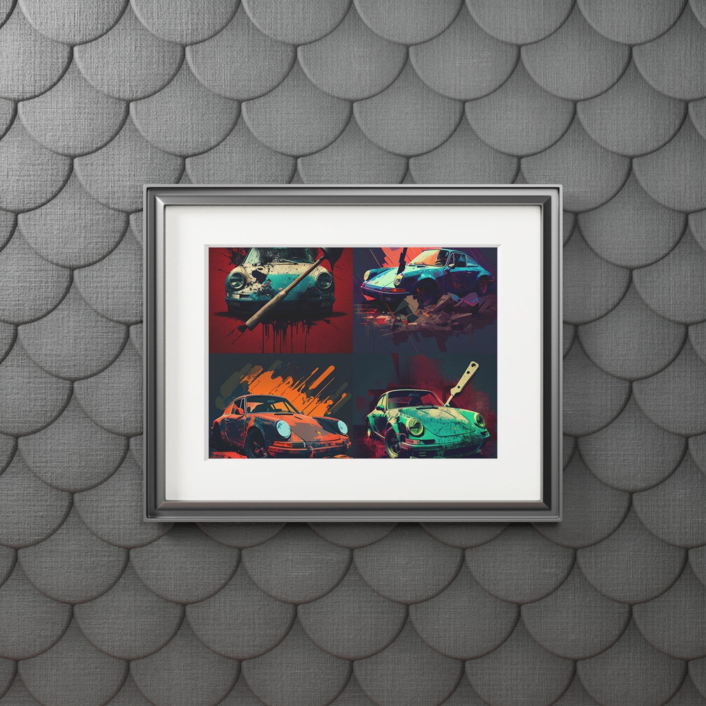 Fine Art Prints (Passepartout Paper Frame) Porsche Abstract 5