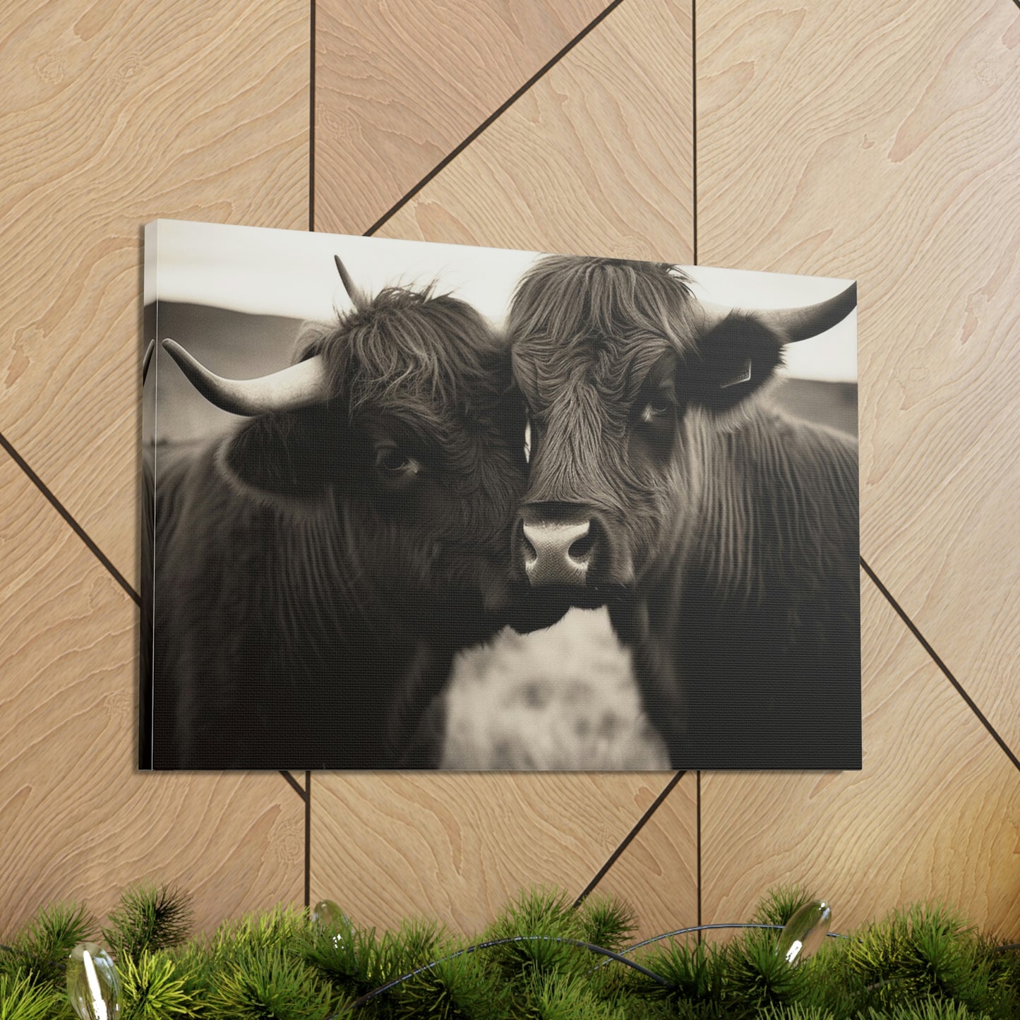 Canvas Gallery Wraps Cow Love 4