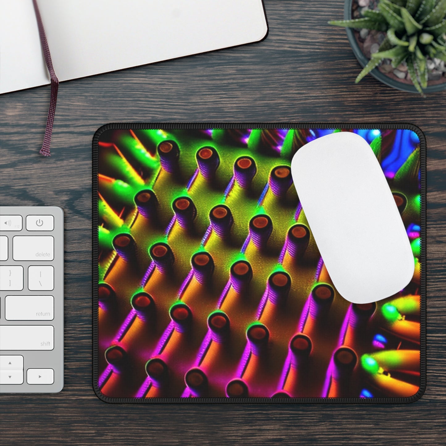 Gaming Mouse Pad  Macro Cactus neon square 1