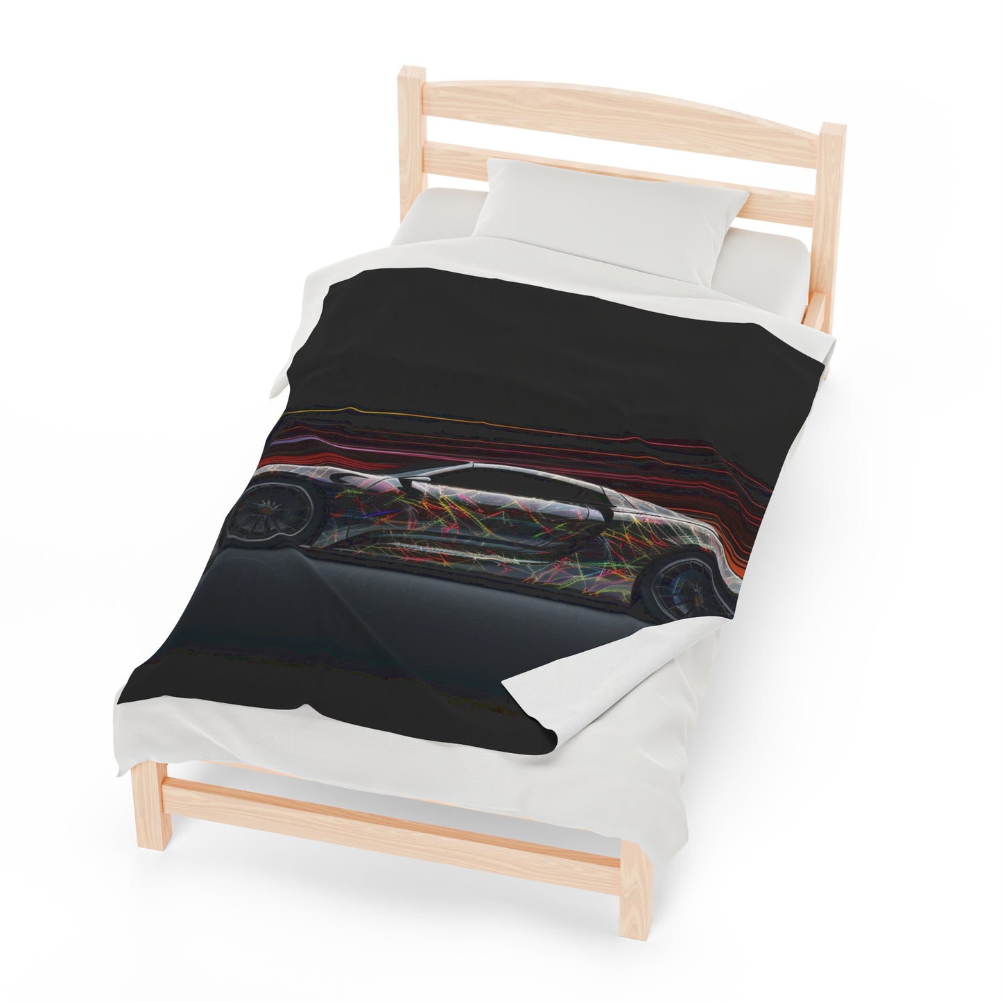 Velveteen Plush Blanket Porsche Line 4