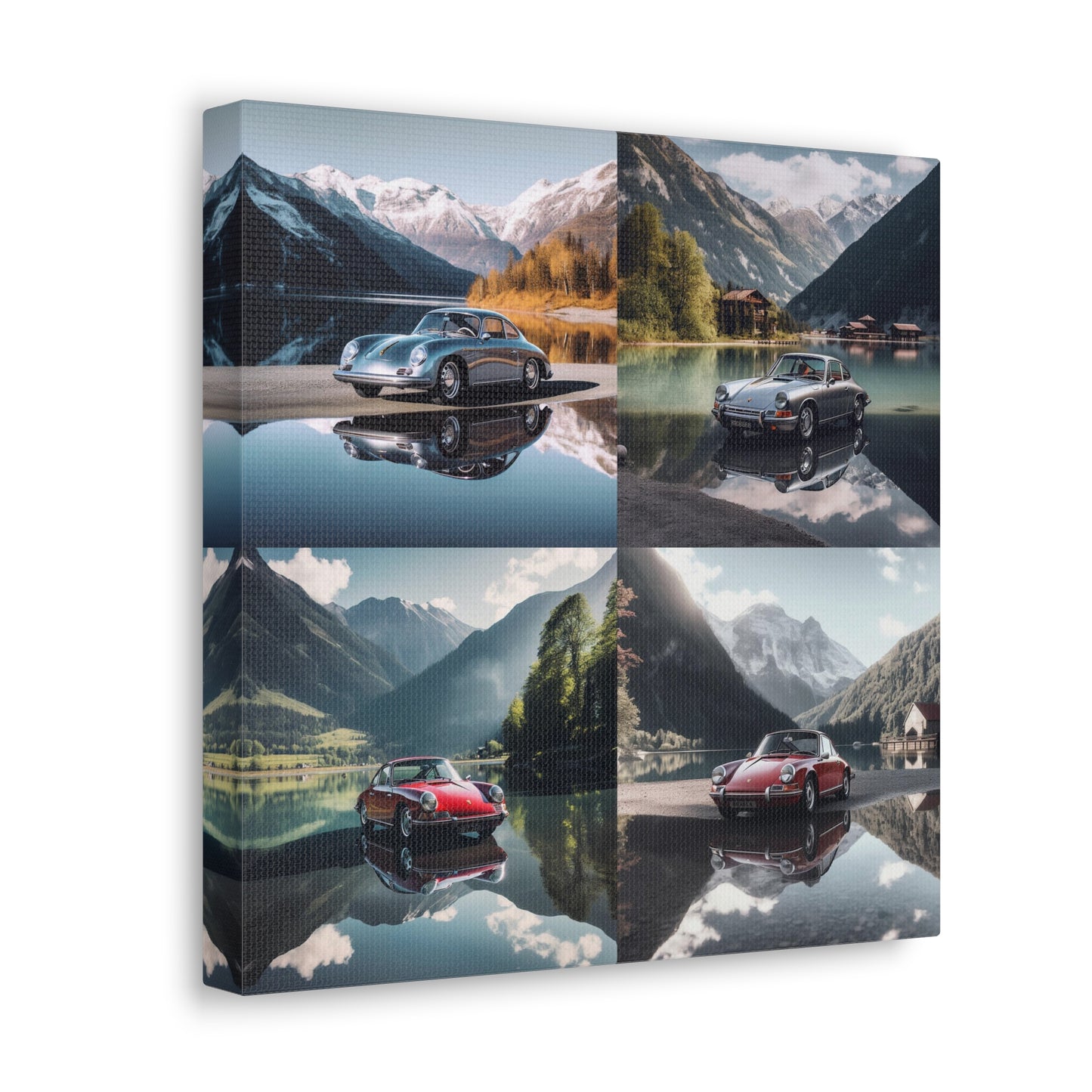 Canvas Gallery Wraps Porsche Lake 4 pack