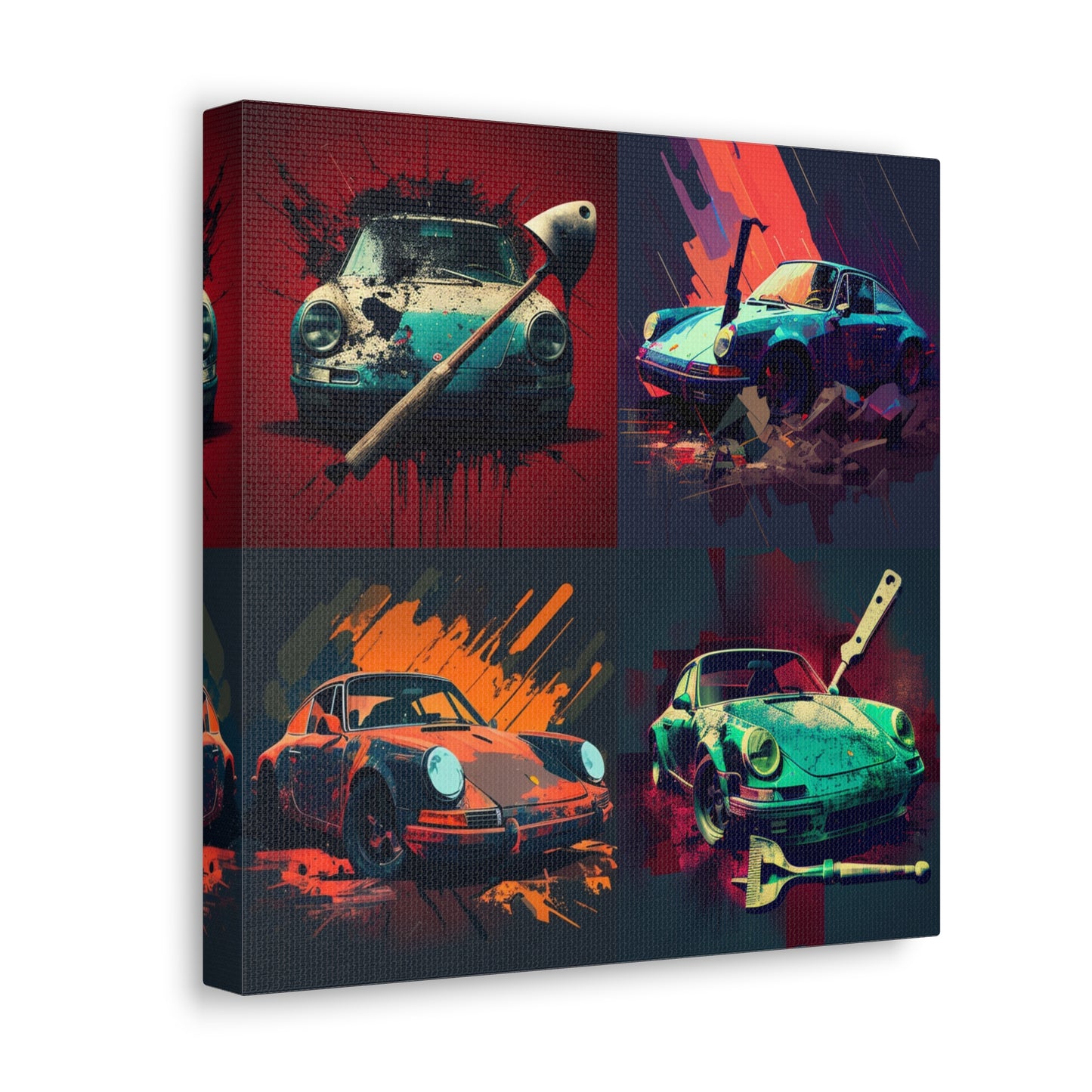 Canvas Gallery Wraps Porsche Abstract 4 pack