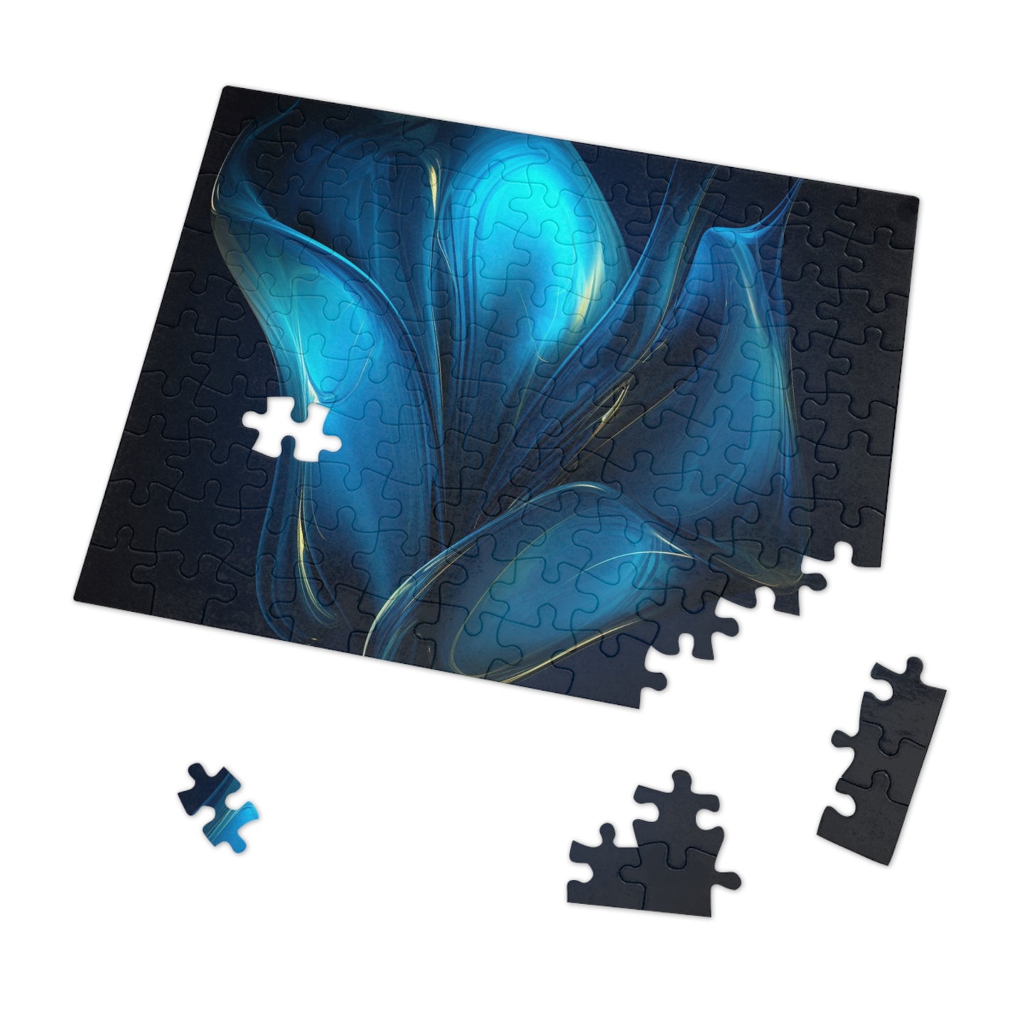 Jigsaw Puzzle (30, 110, 252, 500,1000-Piece) Abstract Blue Tulip 2