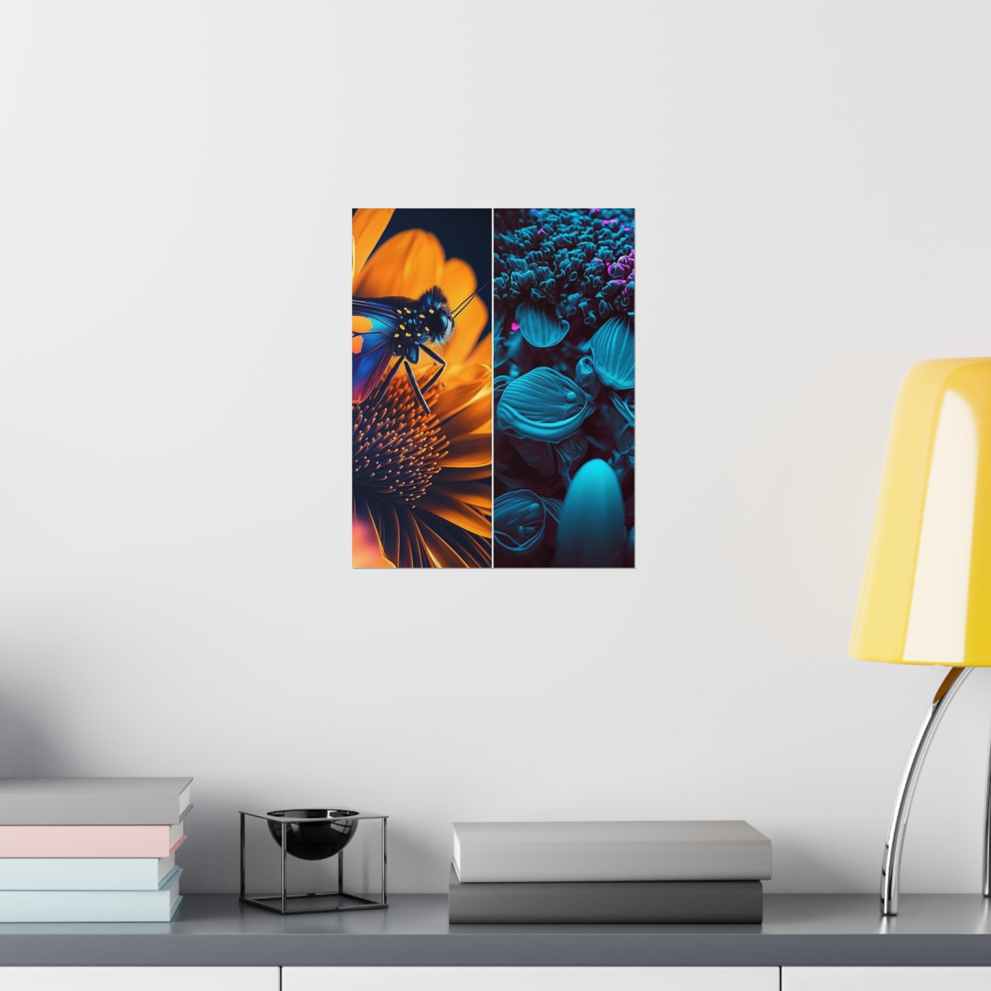 Premium Matte Vertical Posters Macro Reef Florescent 1