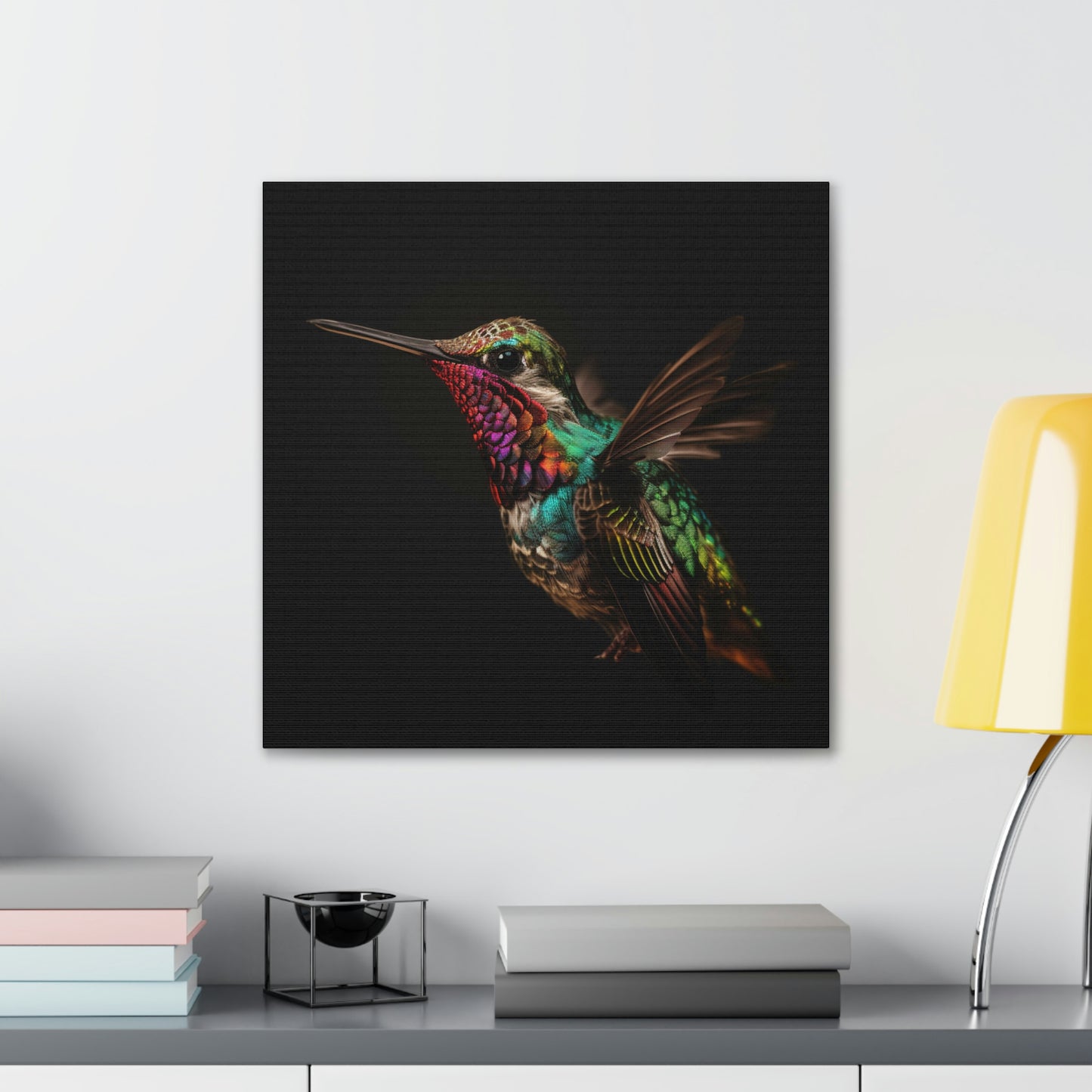 Colorful hummingbird real look
