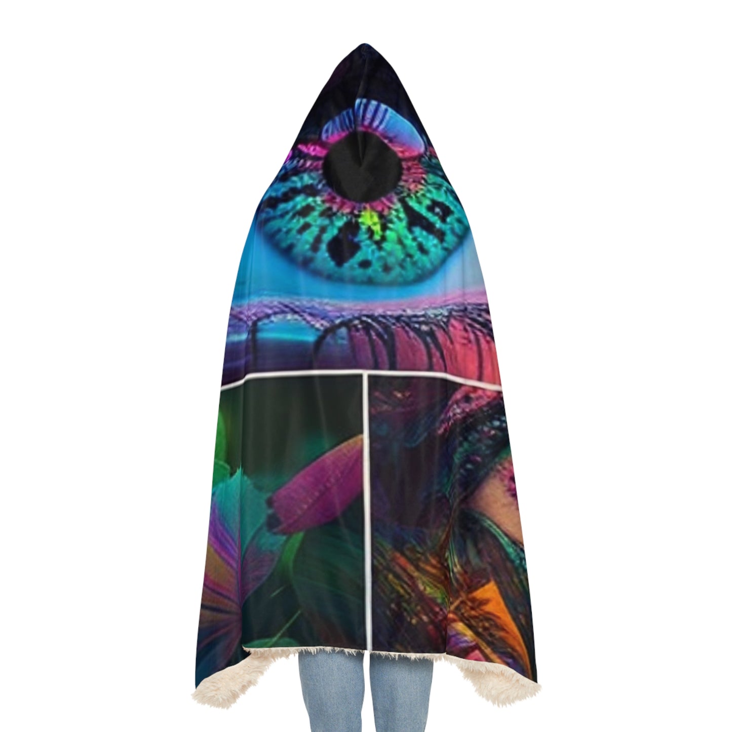 Snuggle Hooded Blanket Neon Florescent Glow 3