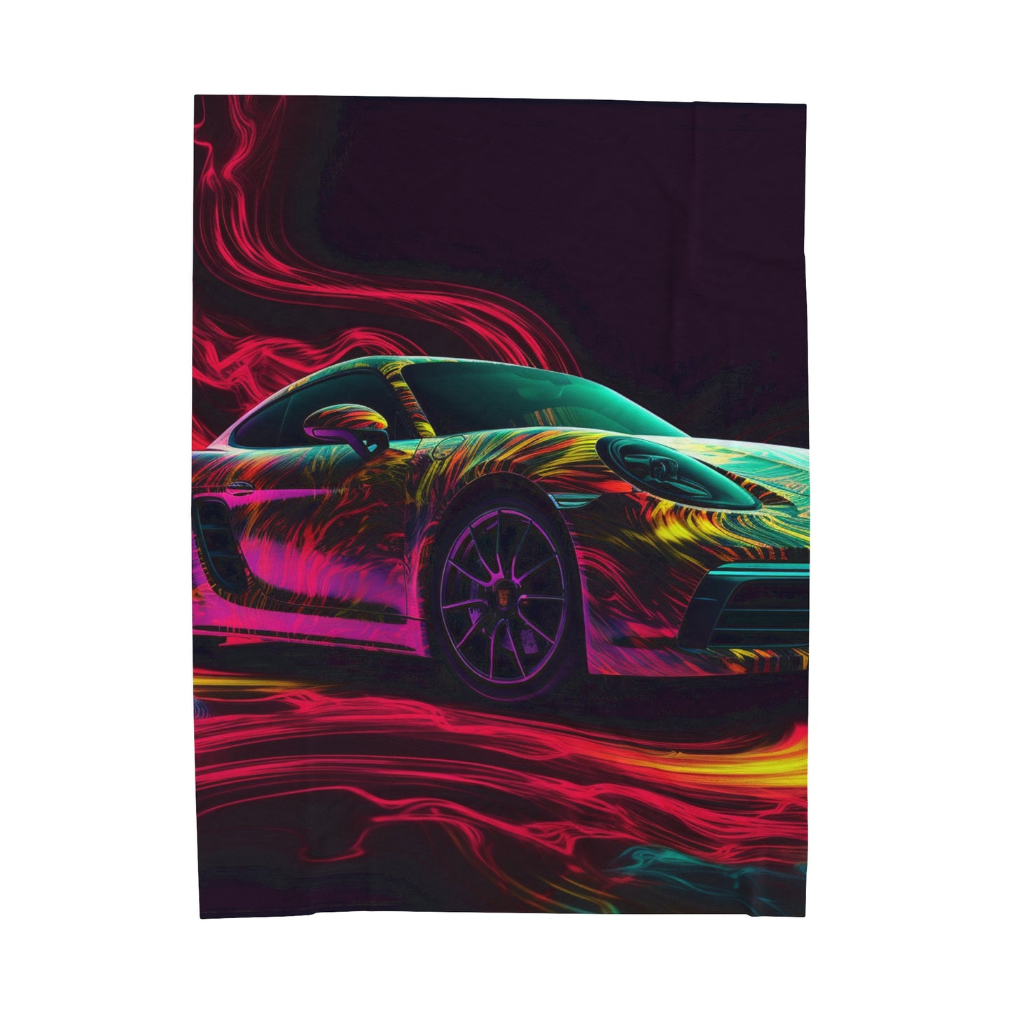 Velveteen Plush Blanket Porsche Flair 1