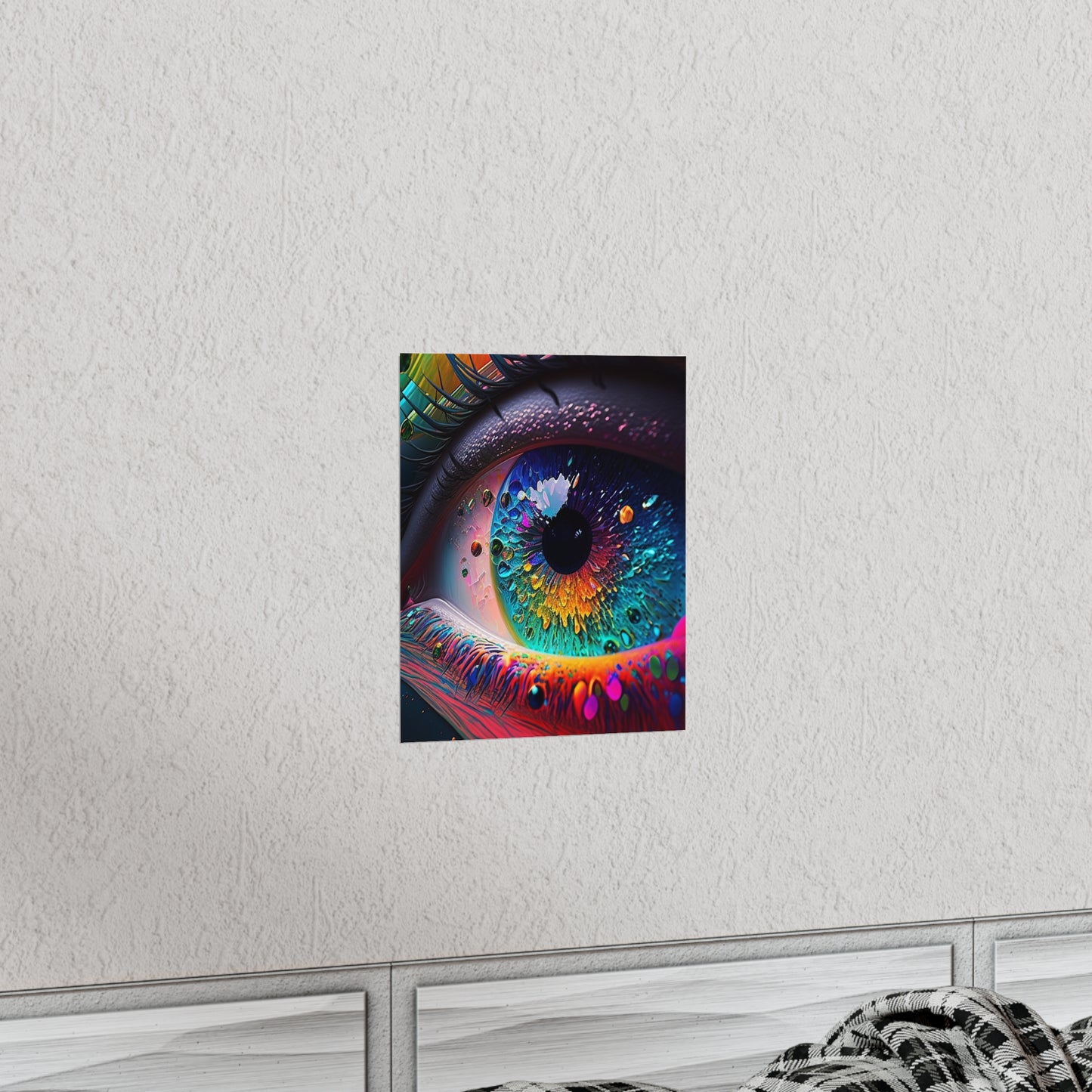 Premium Matte Vertical Posters Macro Eye Photo 3