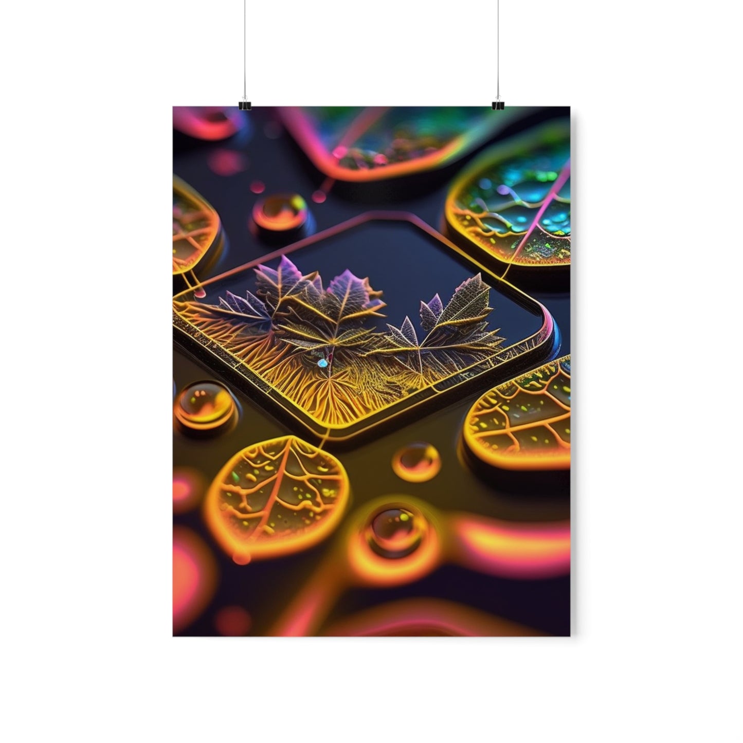 Premium Matte Vertical Posters Macro Florescent 4