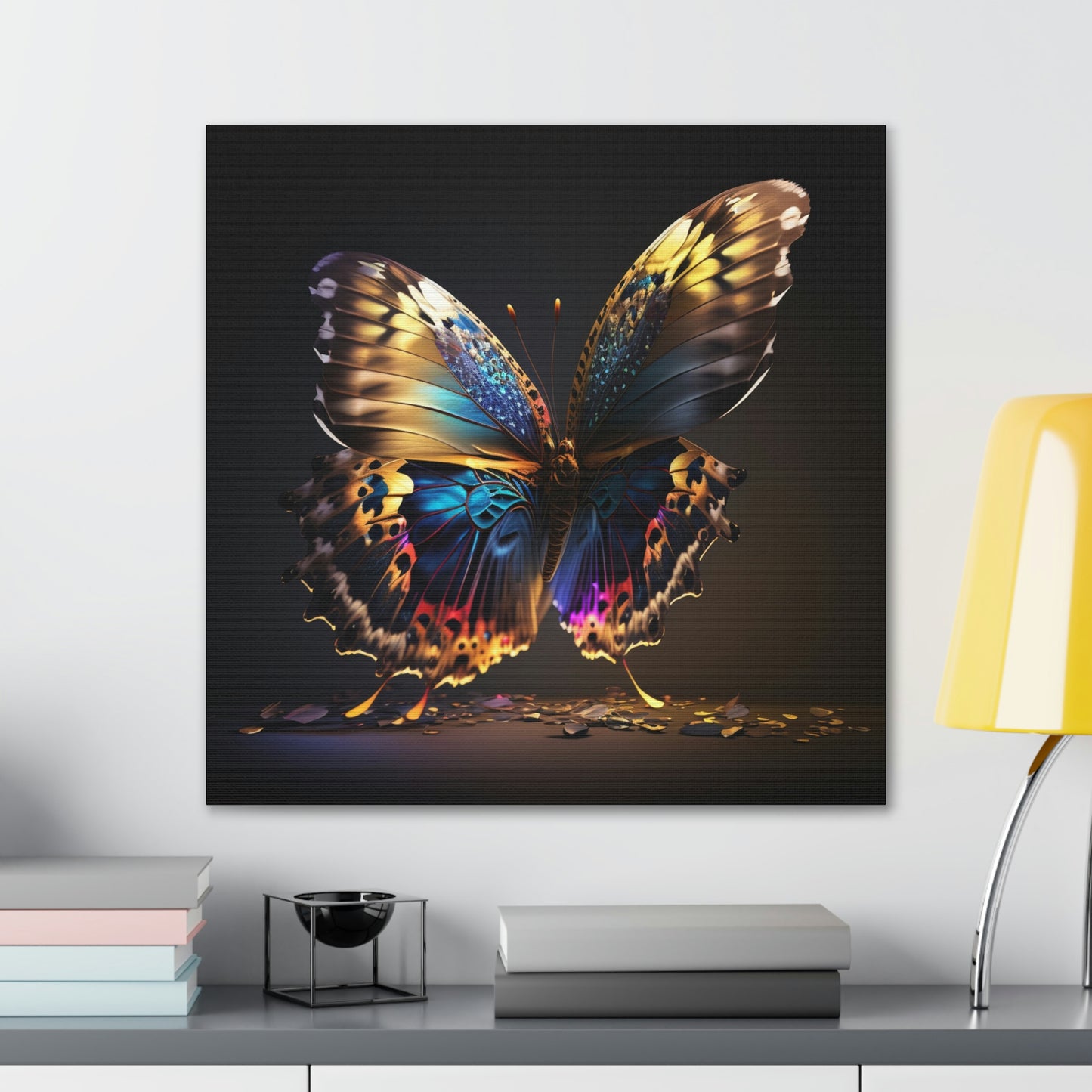 butterfly florescent glow