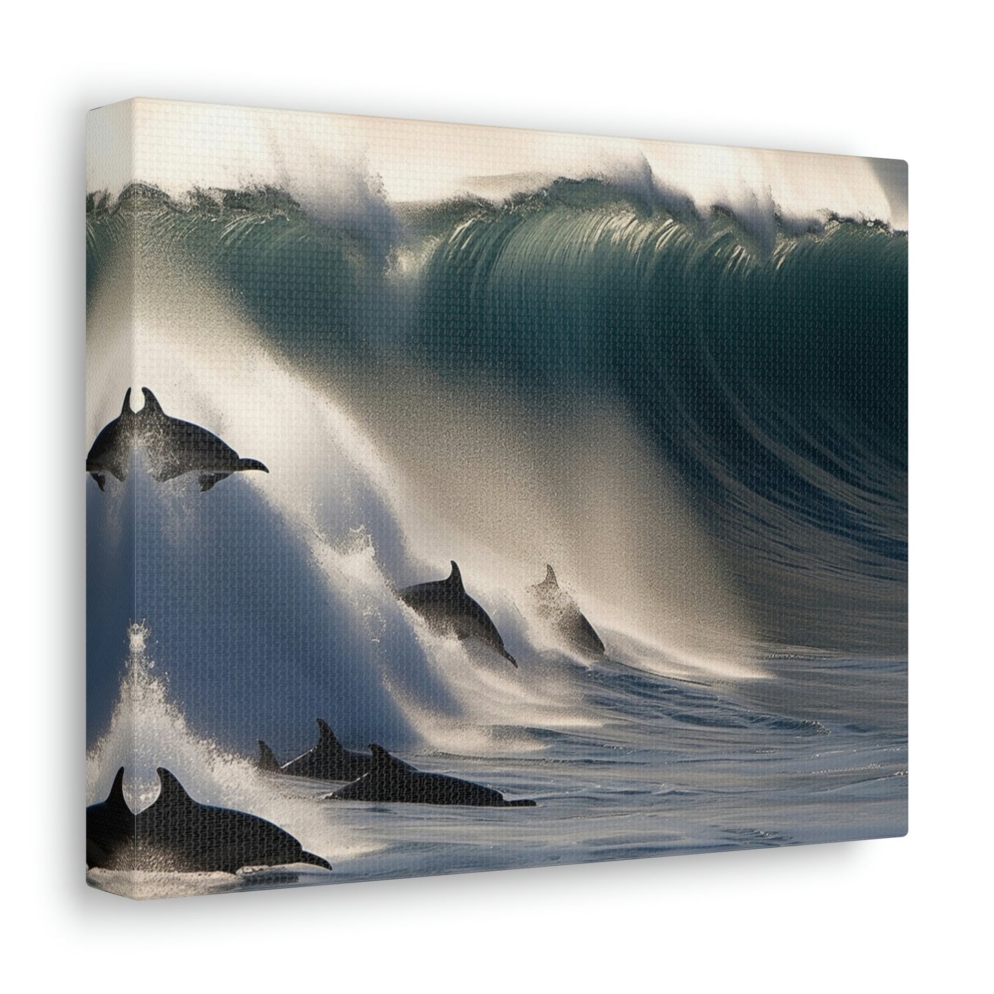 Canvas Gallery Wraps Dolphin Wave 2