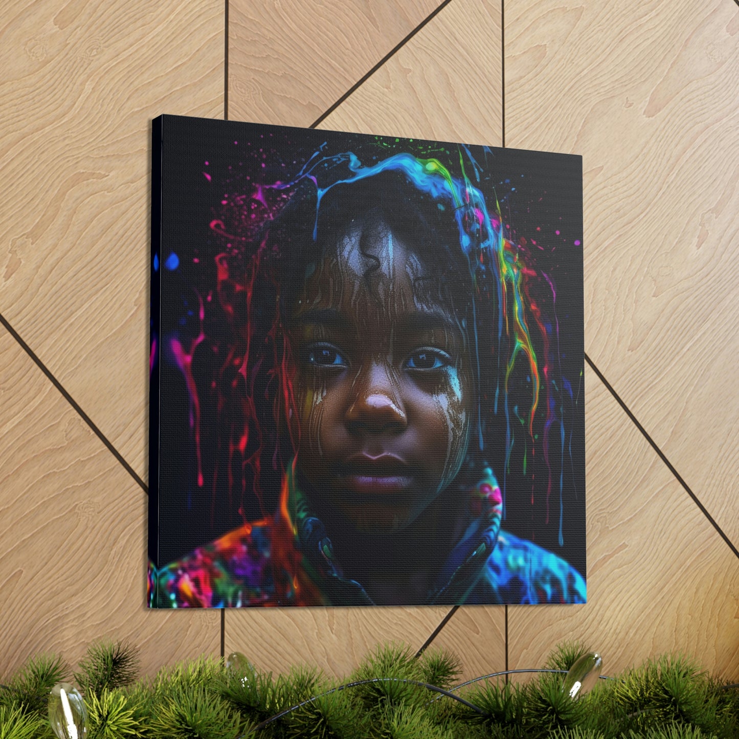 Canvas Gallery Wraps Kid Color Rain 4