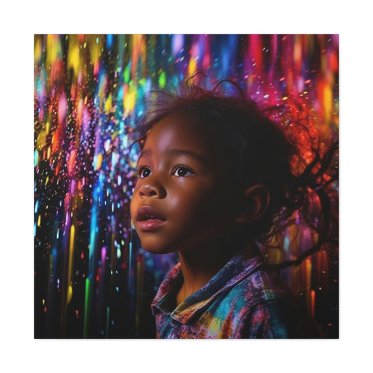 Canvas Gallery Wraps Kid Color Rain 1