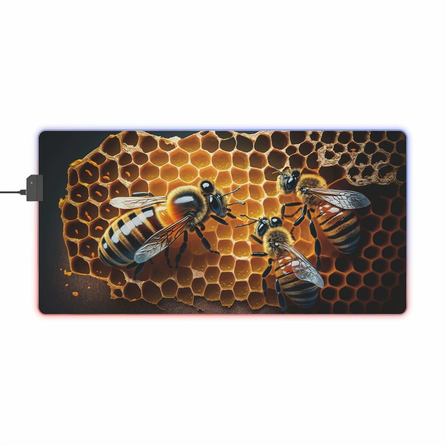 LED Gaming Mouse Pad Macro Bee 1