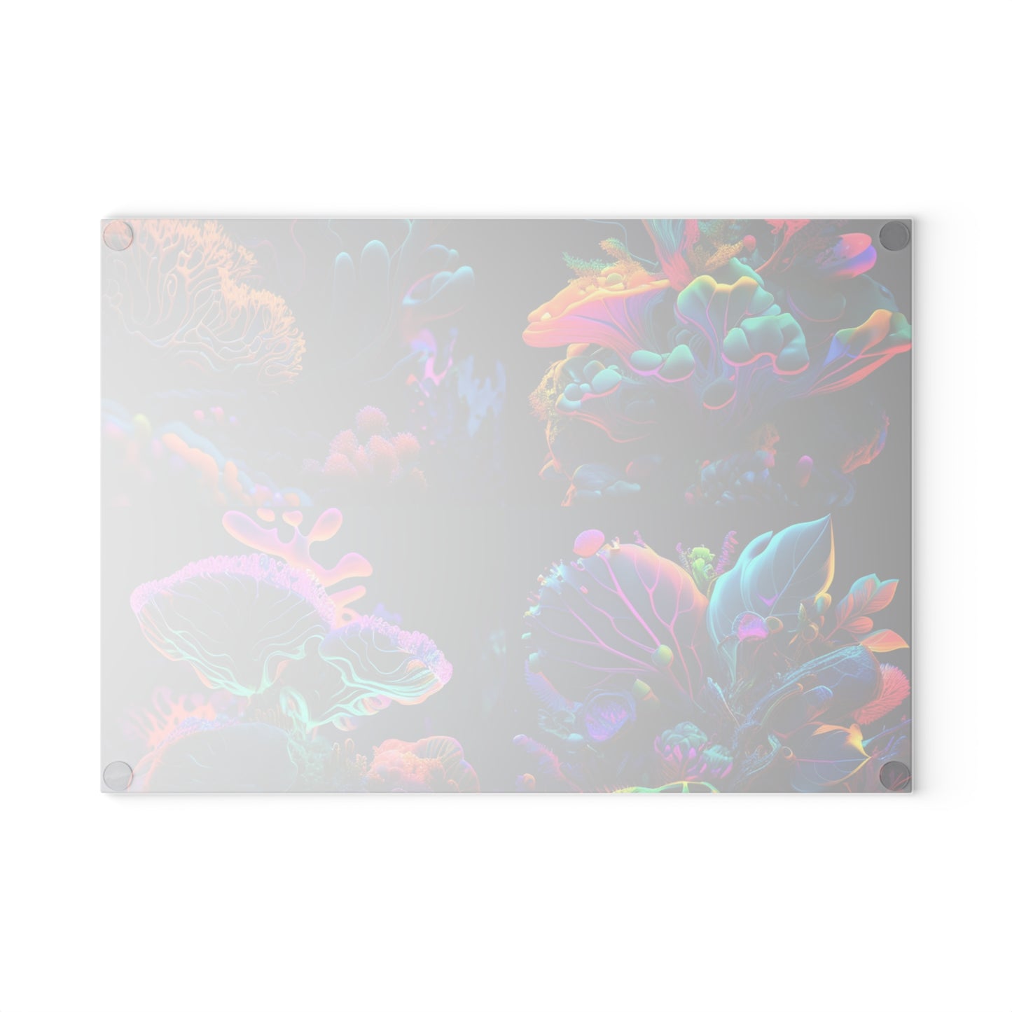 Glass Cutting Board Macro Coral Reef 5