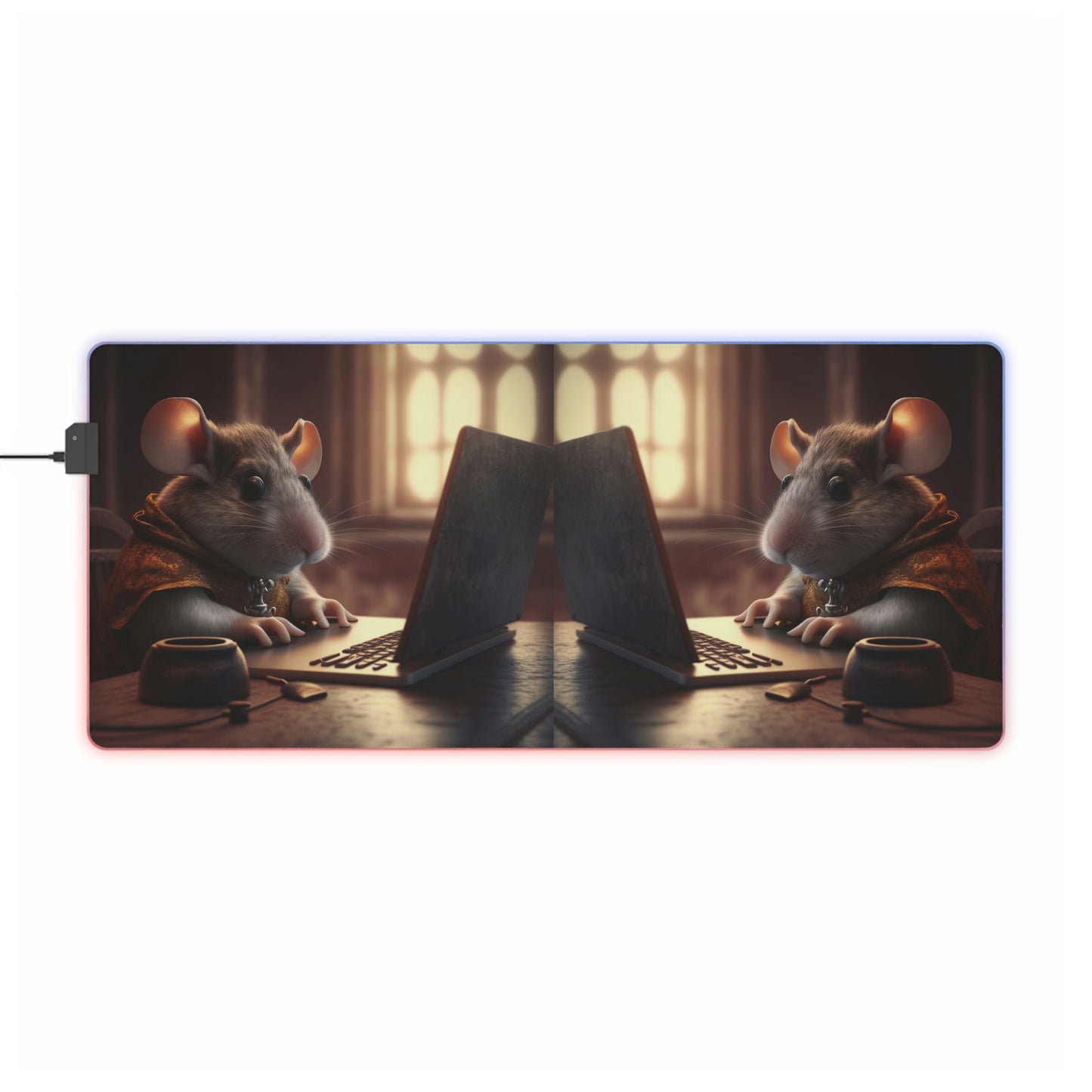 LED Gaming Mouse Pad PC Mouse 4