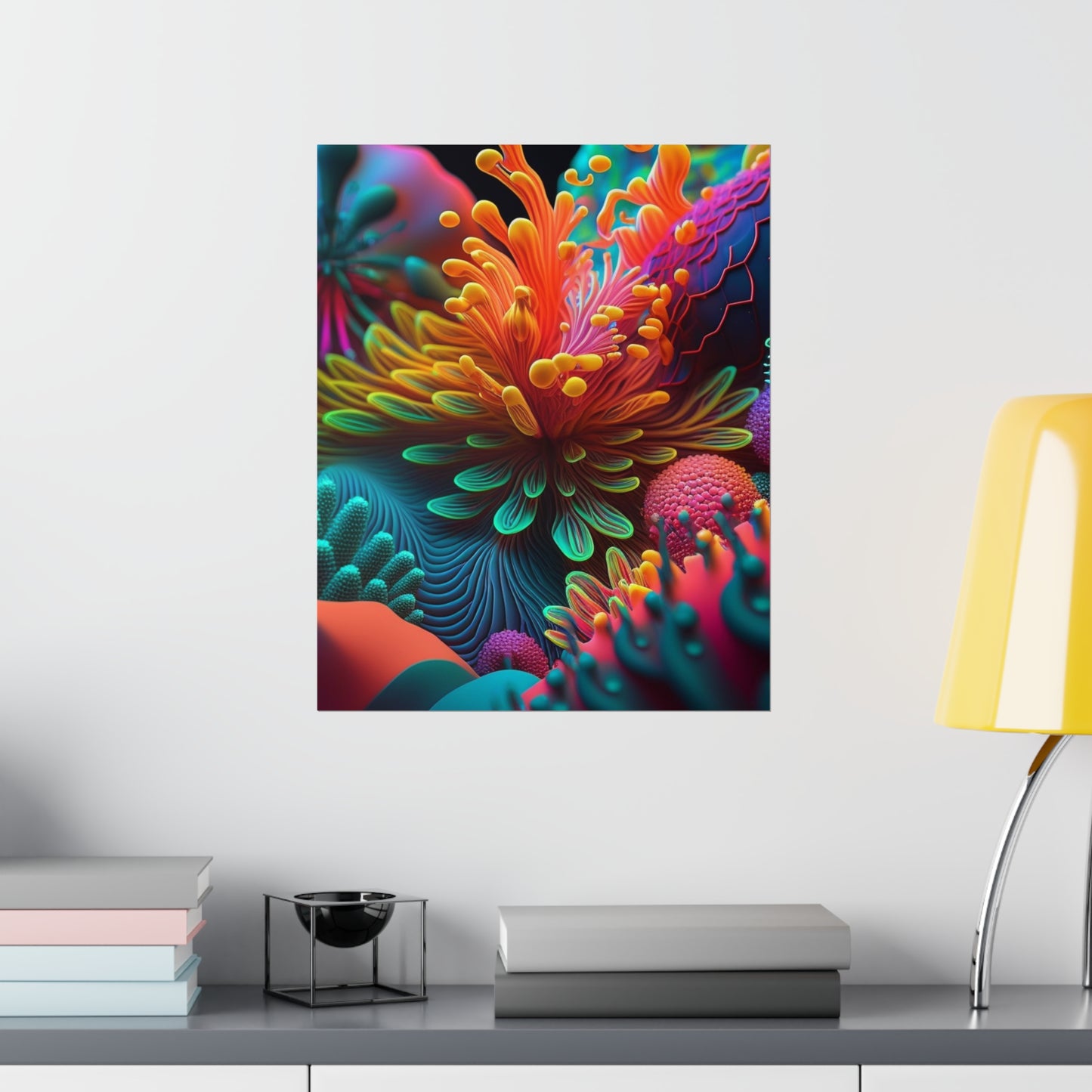 Premium Matte Vertical Posters Ocean Life Macro 3