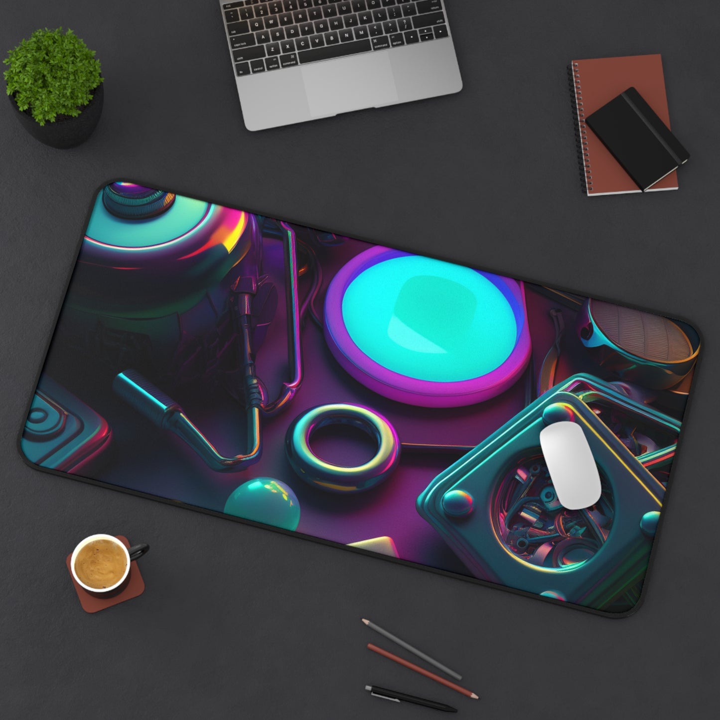 Desk Mat Neon Glow 4