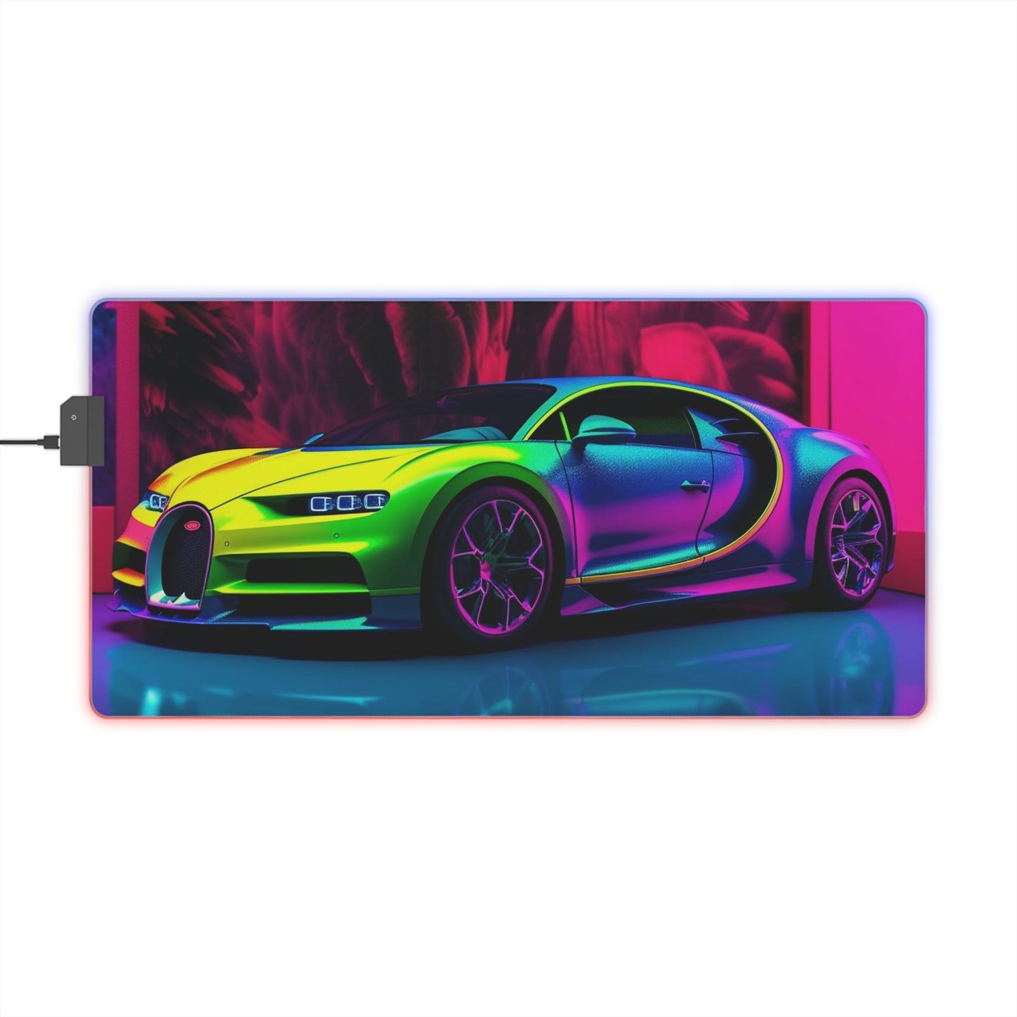LED Gaming Mouse Pad Florescent Bugatti Flair 1