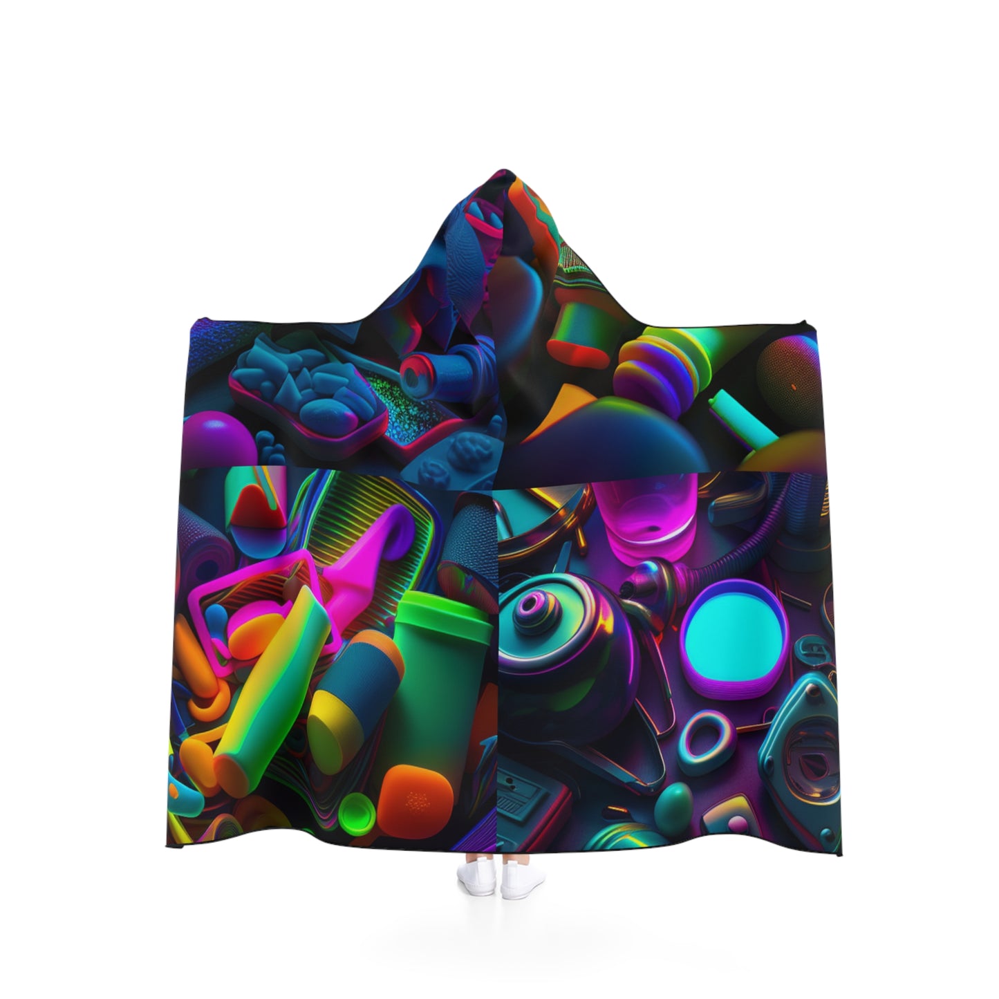 Hooded Blanket Neon Glow