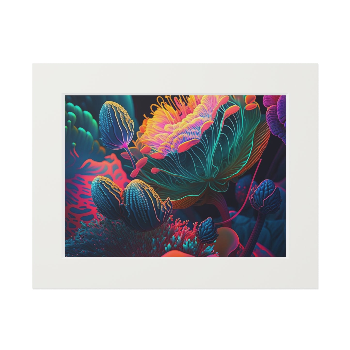 Fine Art Prints (Passepartout Paper Frame) Macro Sea Life 1