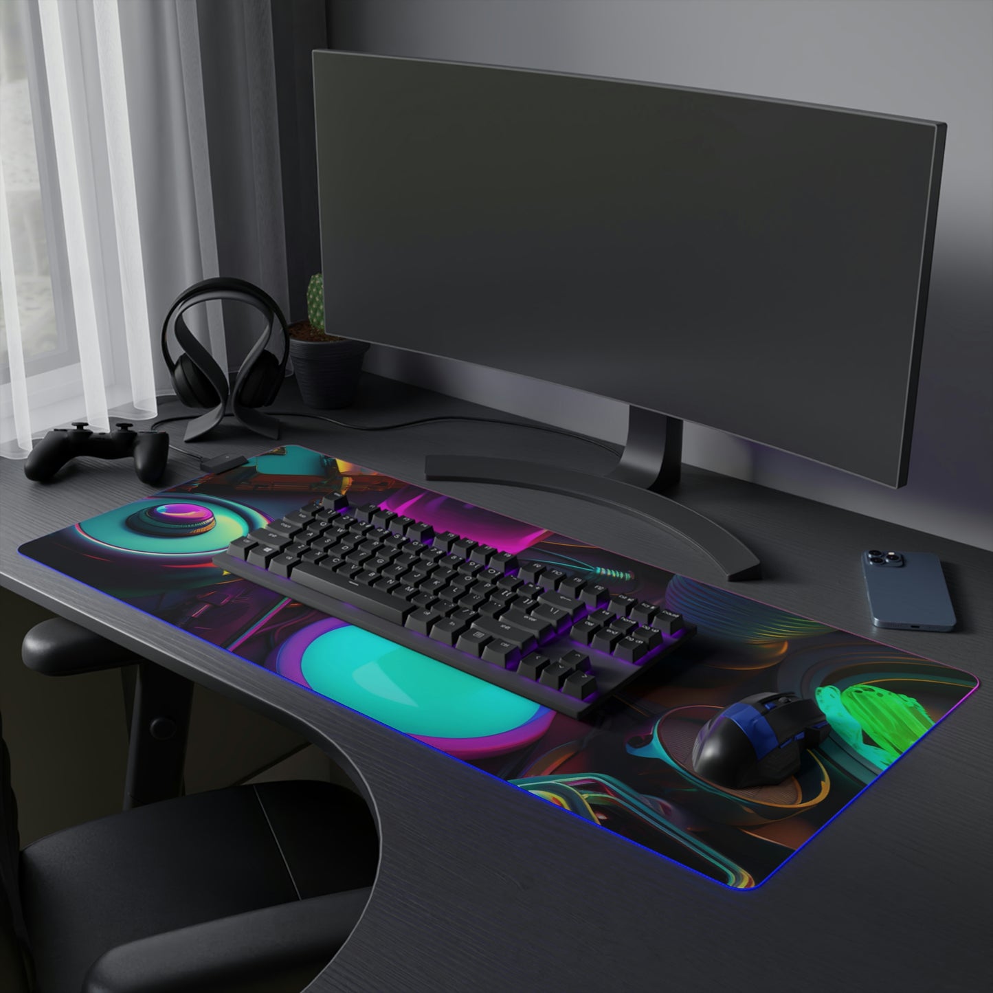 LED Gaming Mouse Pad Neon Glow 4