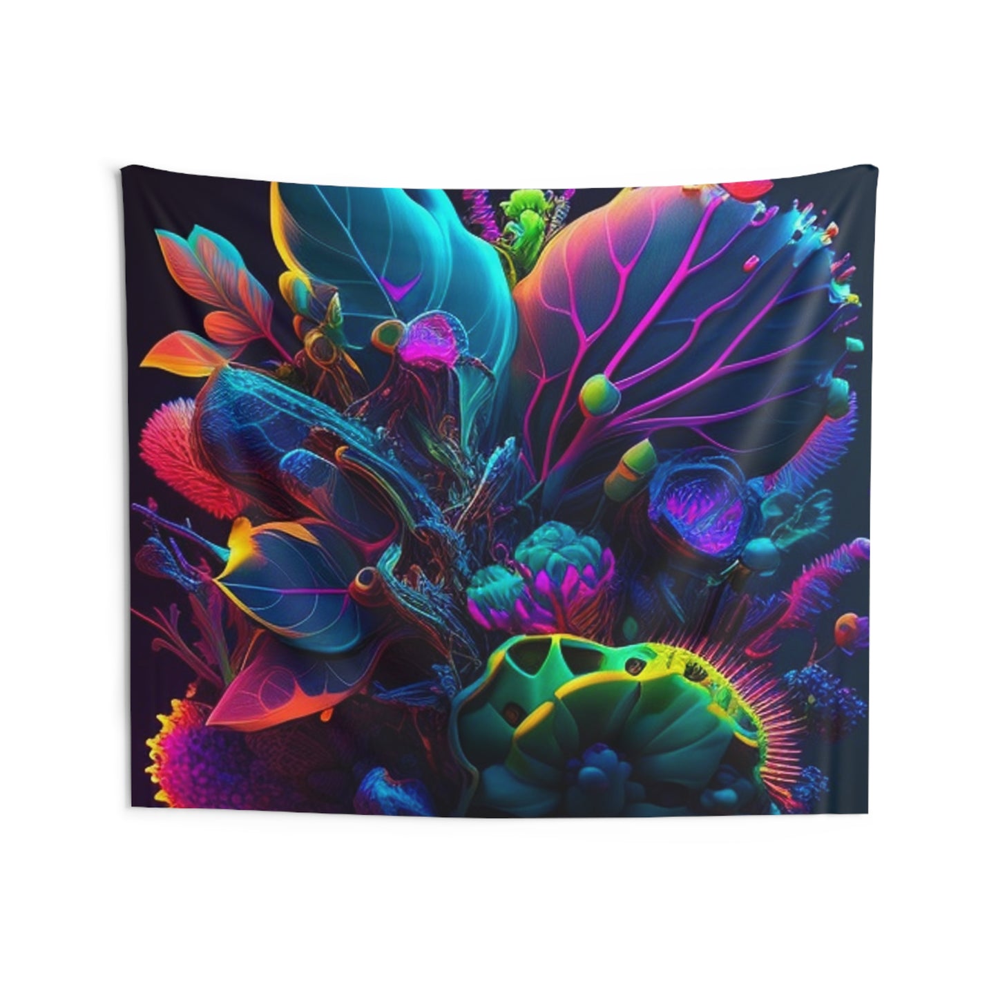 Indoor Wall Tapestries Macro Coral Reef 3