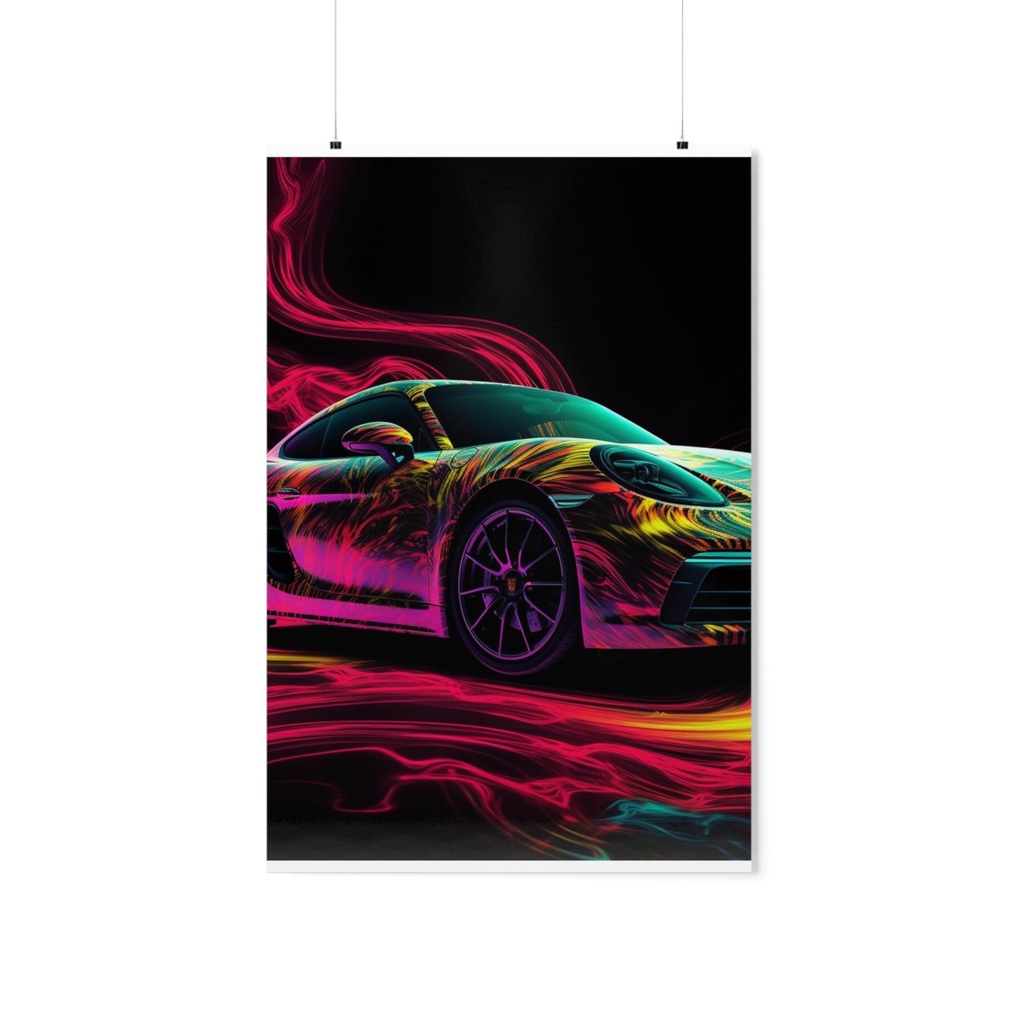 Premium Matte Vertical Posters Porsche Flair 1