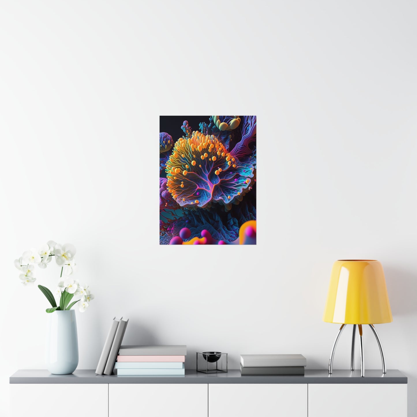 Premium Matte Vertical Posters Ocean Life Macro 1