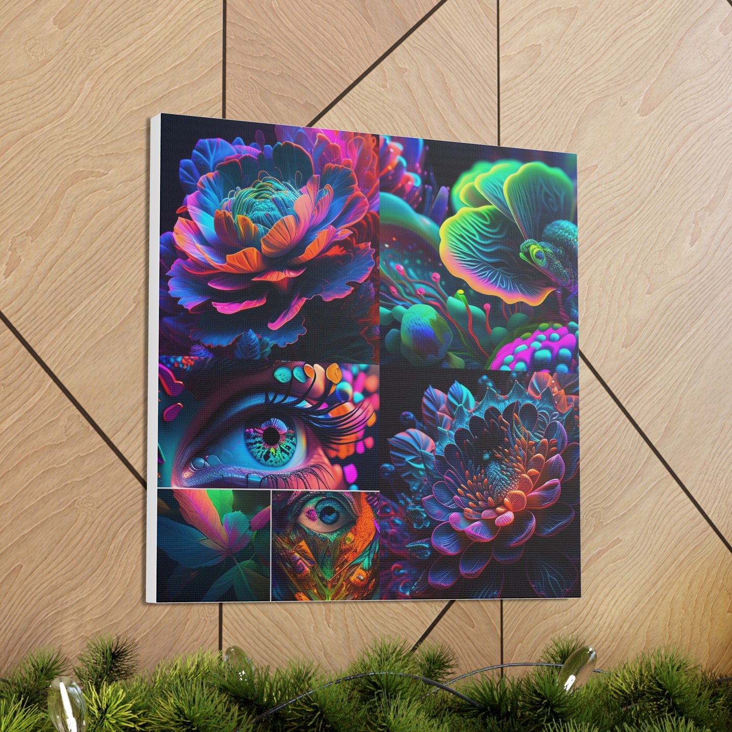 Canvas Gallery Wraps Neon Florescent Glow