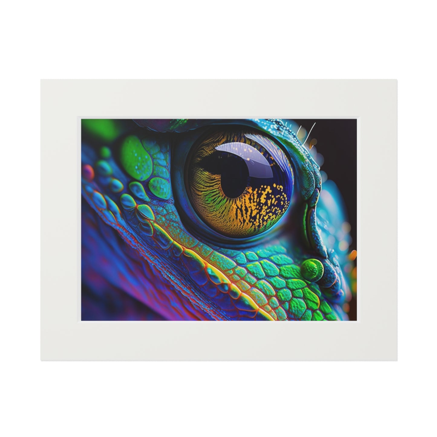 Fine Art Prints (Passepartout Paper Frame) Macro Eye Photo 4