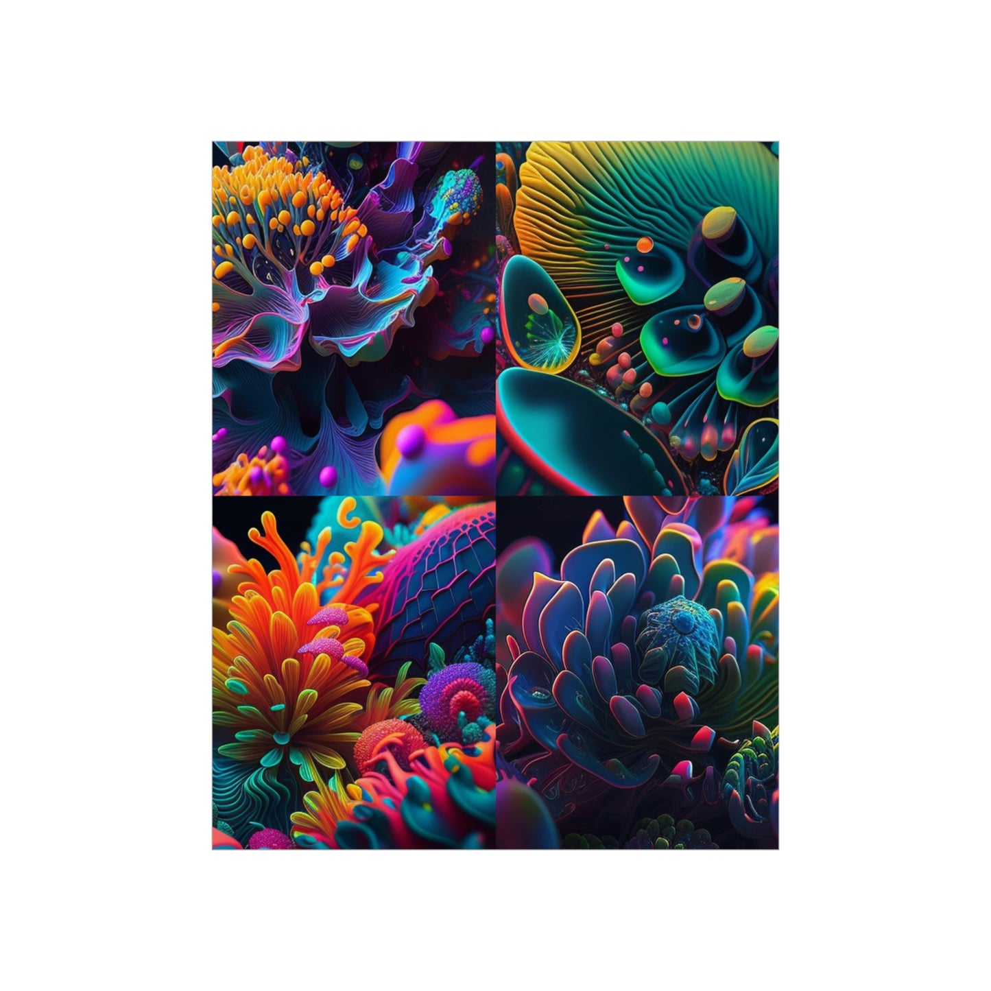 Premium Matte Vertical Posters Ocean Life Macro 5