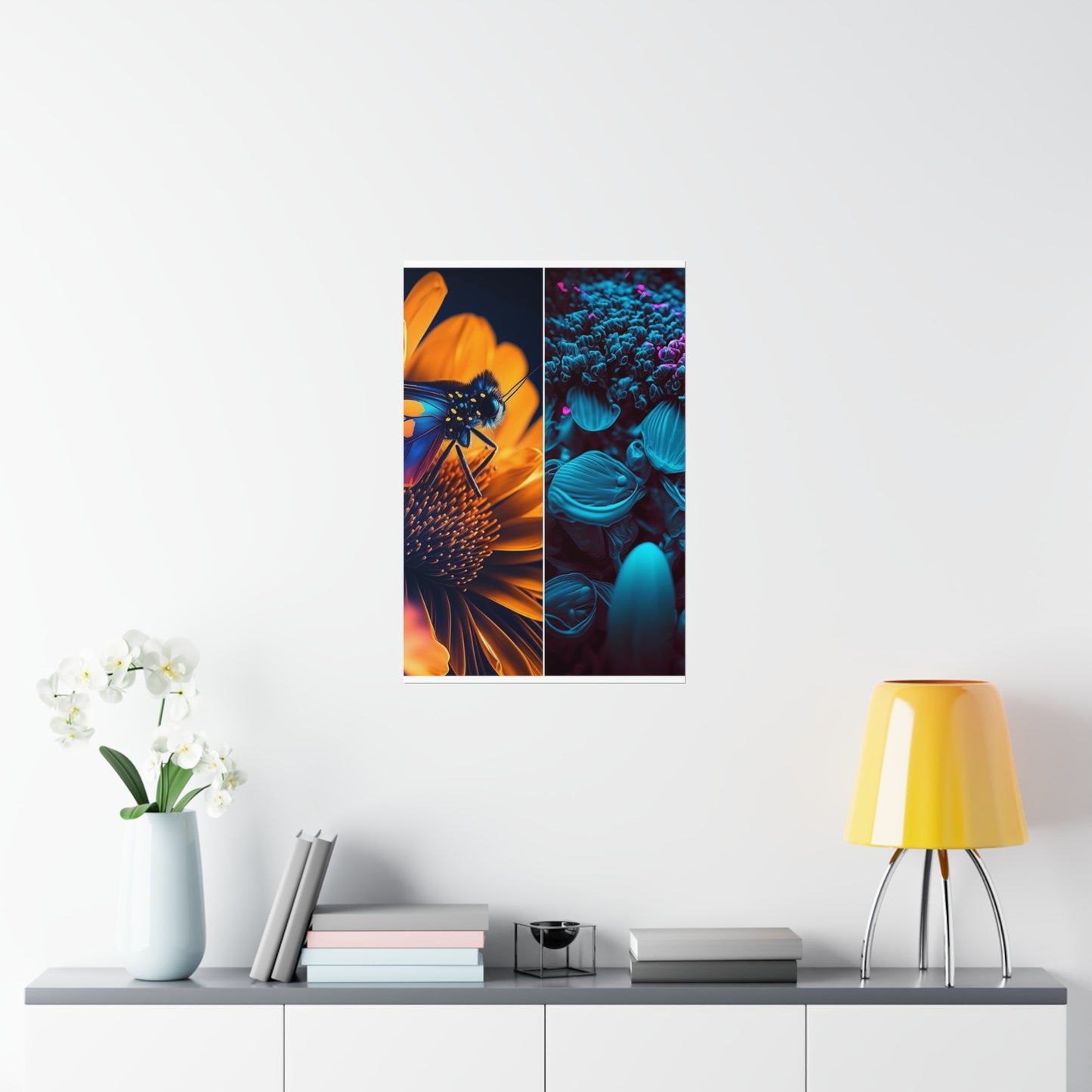 Premium Matte Vertical Posters Macro Reef Florescent 1