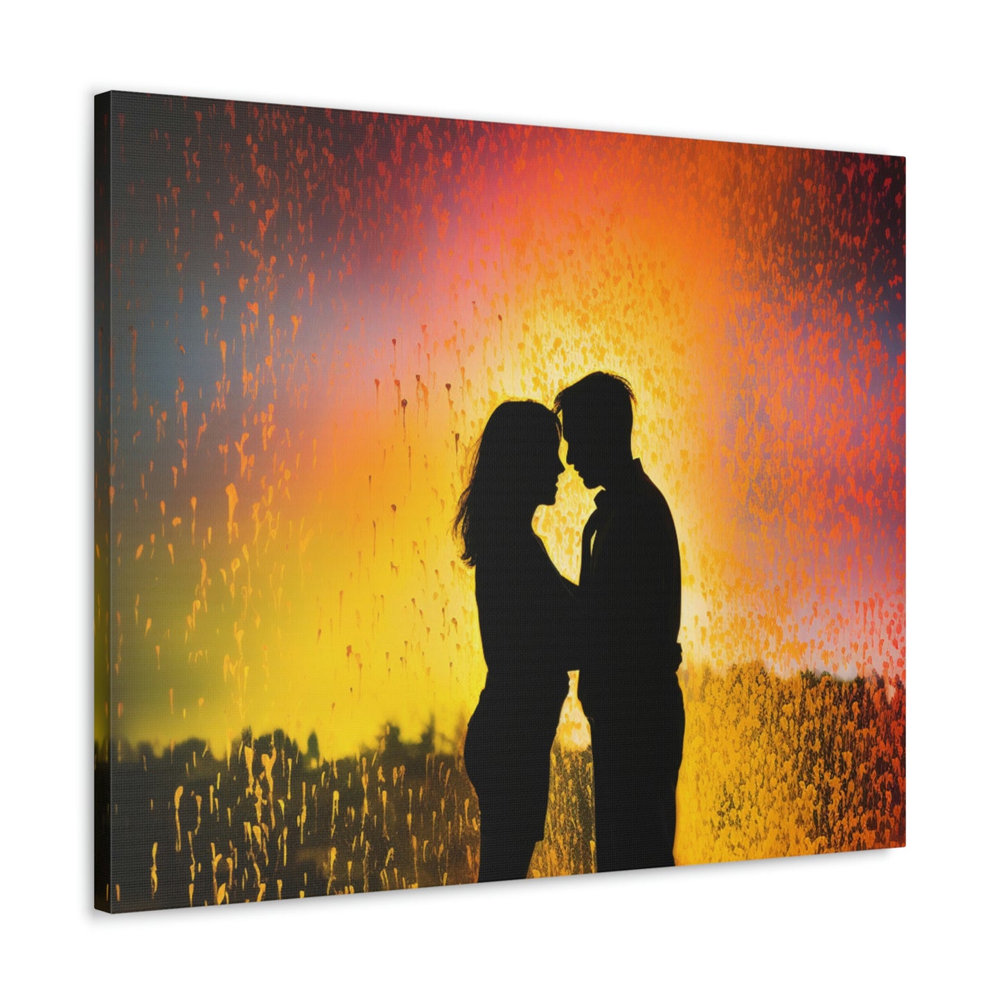 Canvas Gallery Wraps Florescent Rain 1