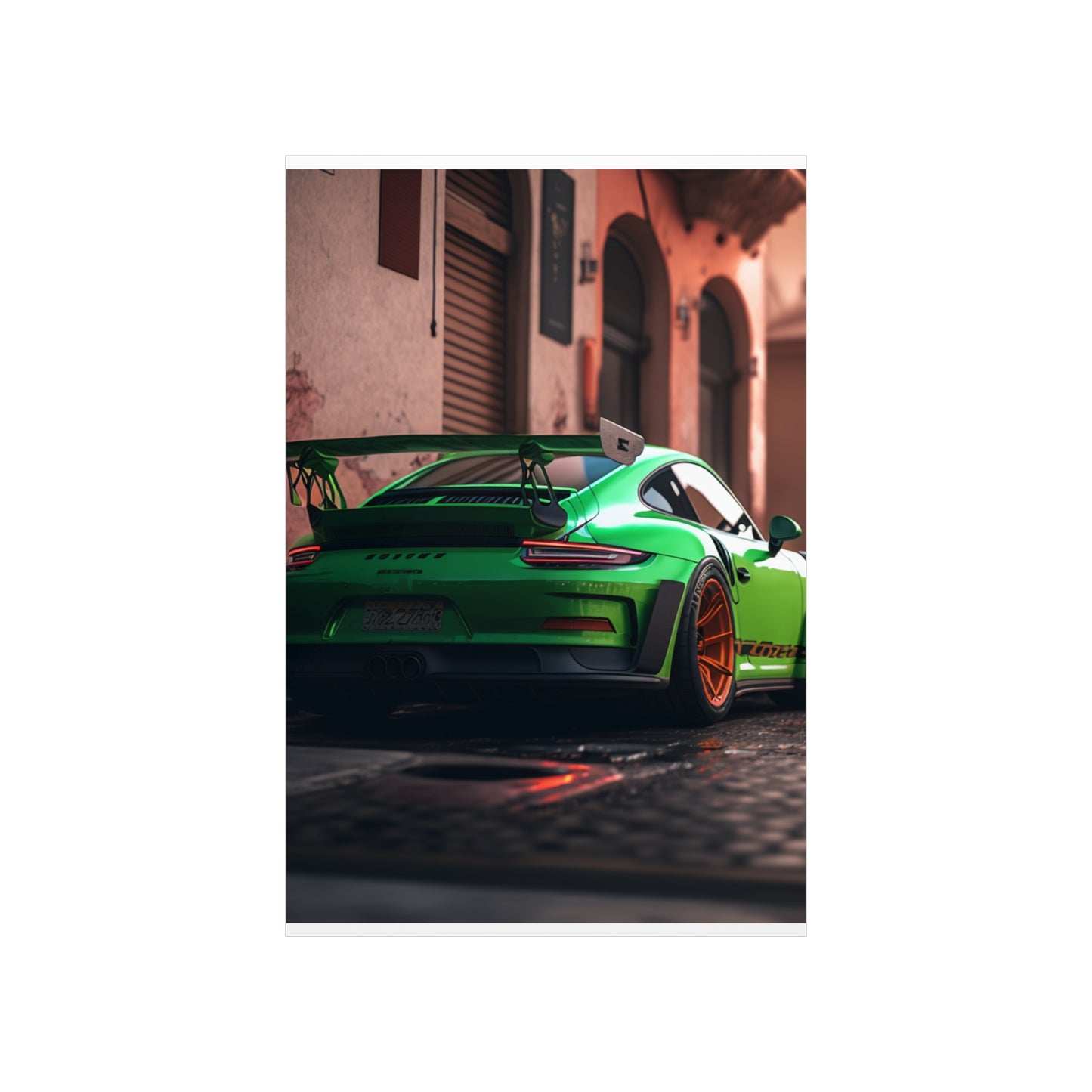 Premium Matte Vertical Posters porsche 911 gt3 1