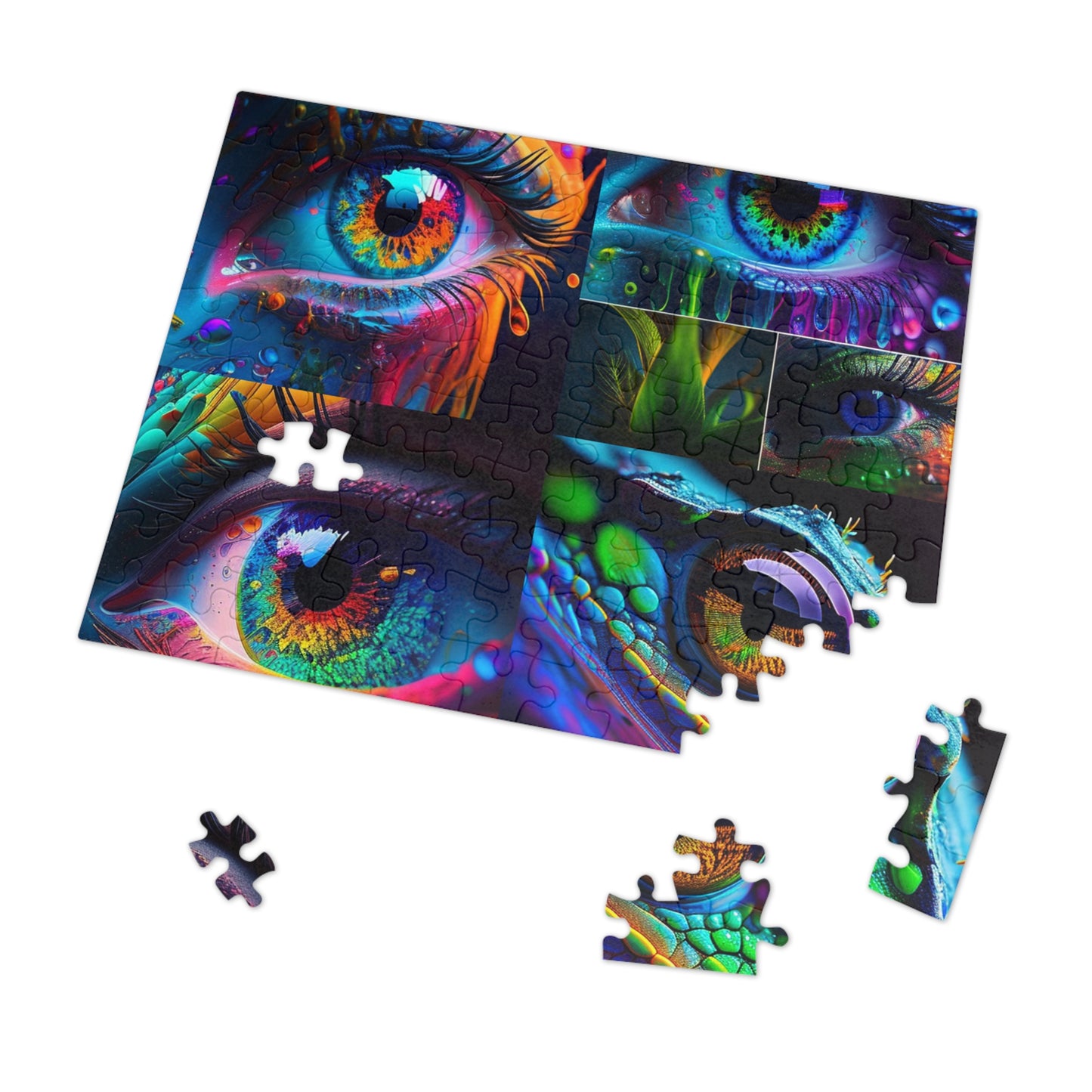 Jigsaw Puzzle (30, 110, 252, 500,1000-Piece) Macro Eye Photo 5