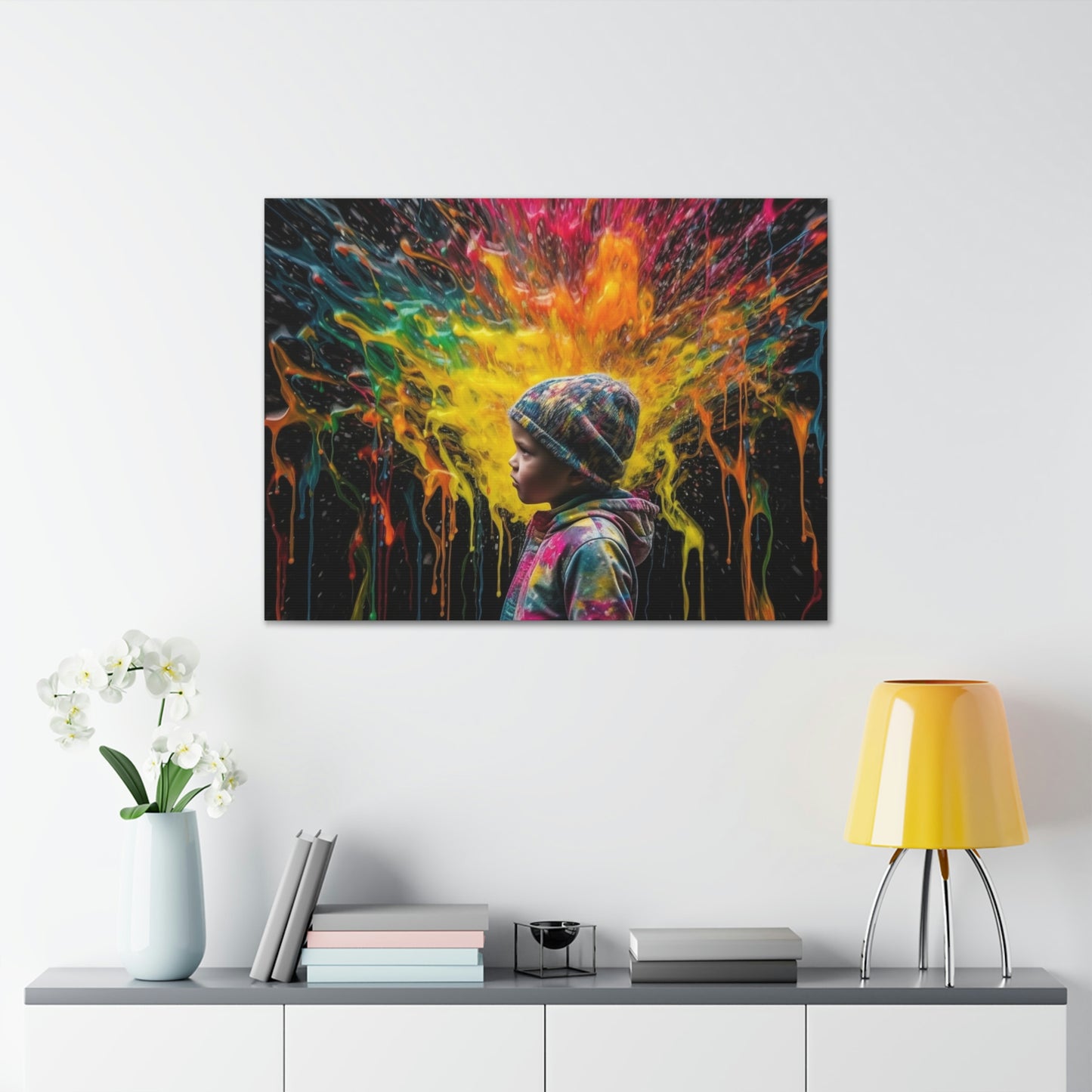 Canvas Gallery Wraps Kid Color Rain 3