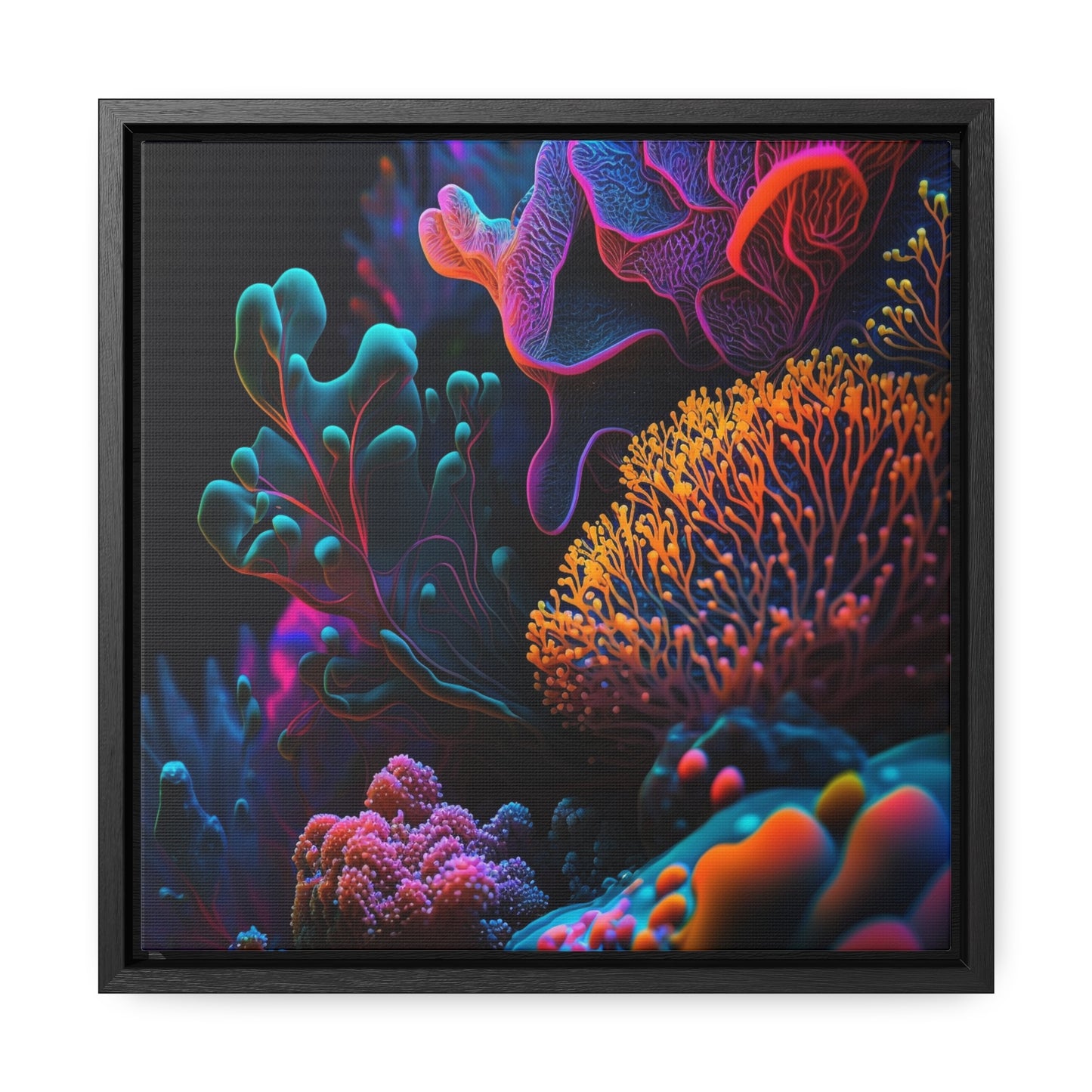 Gallery Canvas Wraps, Square Frame Ocean Life Macro 2