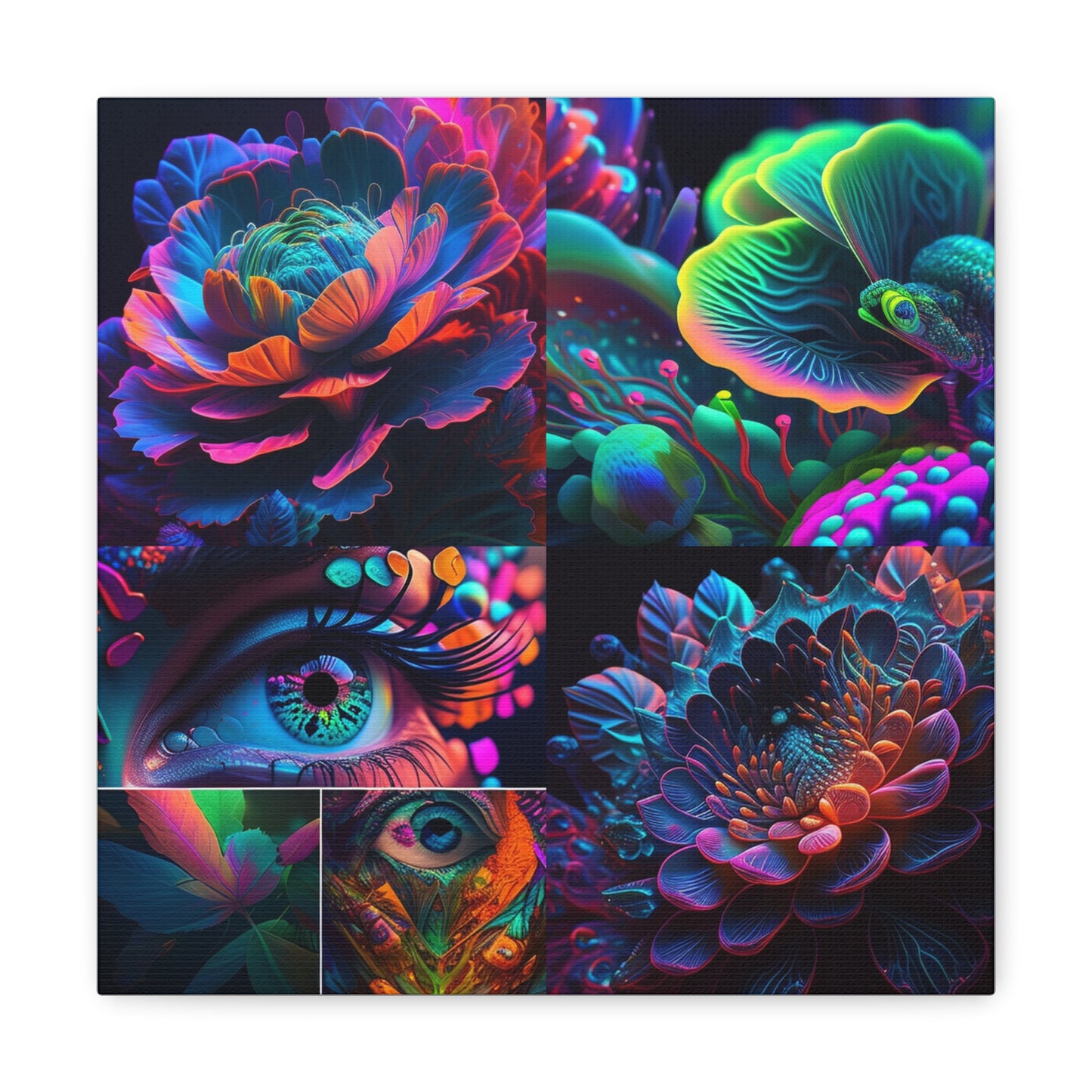 Canvas Gallery Wraps Neon Florescent Glow