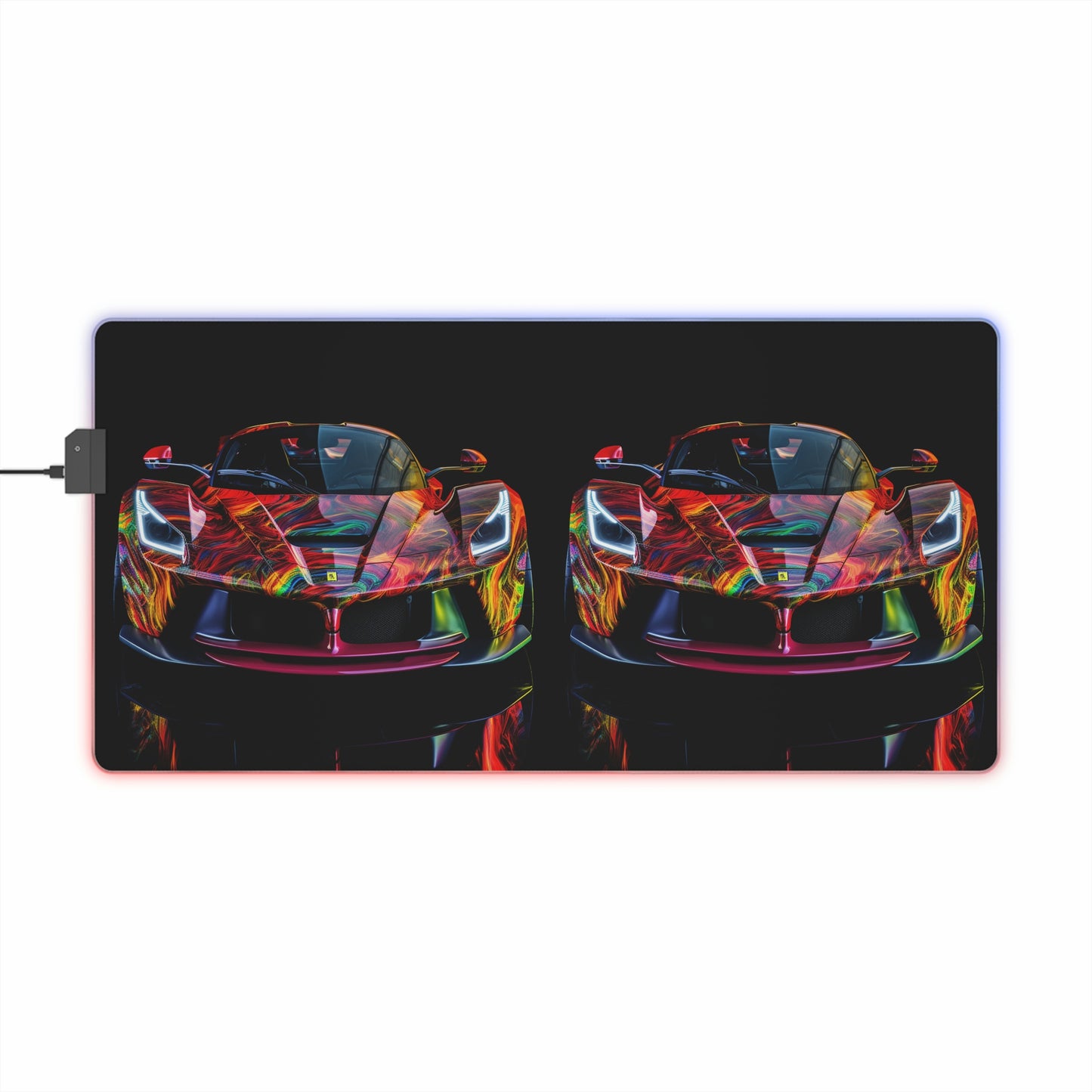LED Gaming Mouse Pad Ferrari Neon 3