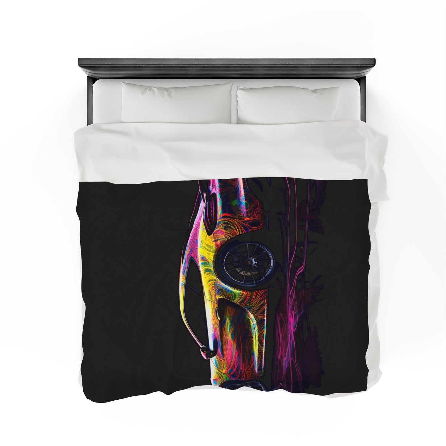 Velveteen Plush Blanket Porsche Flair 4