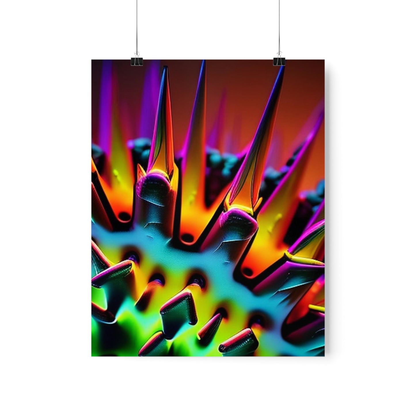 posters  Macro Neon Spike 4