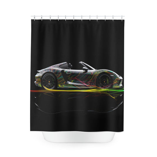 Polyester Shower Curtain Porsche Line 1